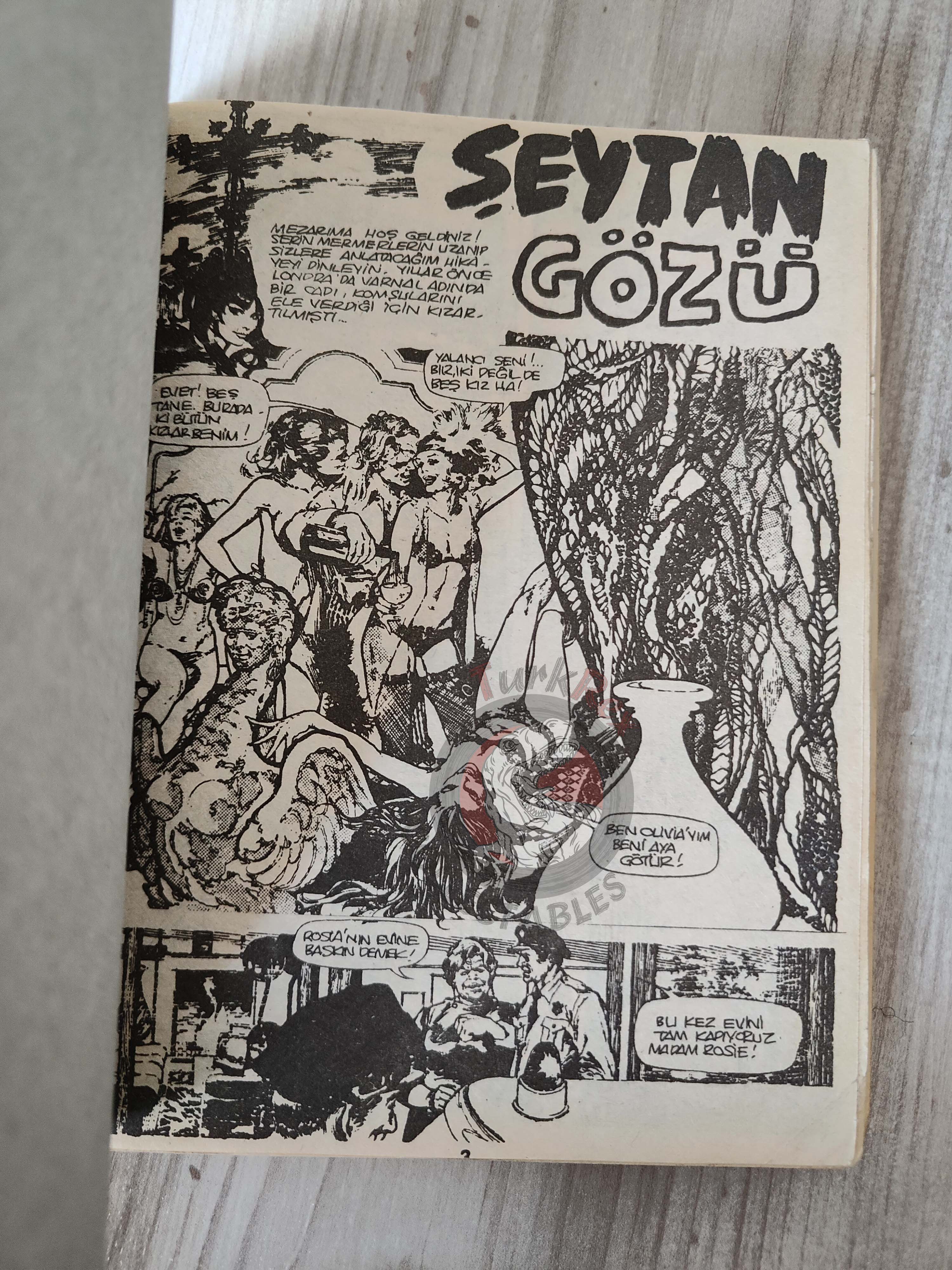 Süper Korku Altın Seri #3 1987 Turkish Comic Turkey Warren Creepy Eerie  Boris Vallejo