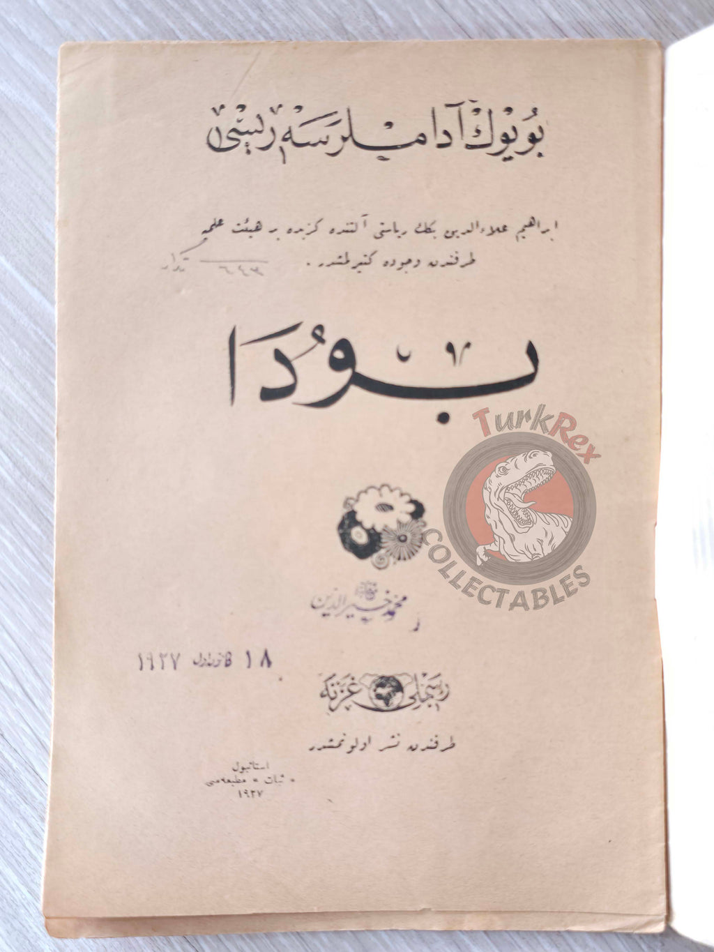 Buddha 1927 Ottoman Turkish Biography Booklet Turkey