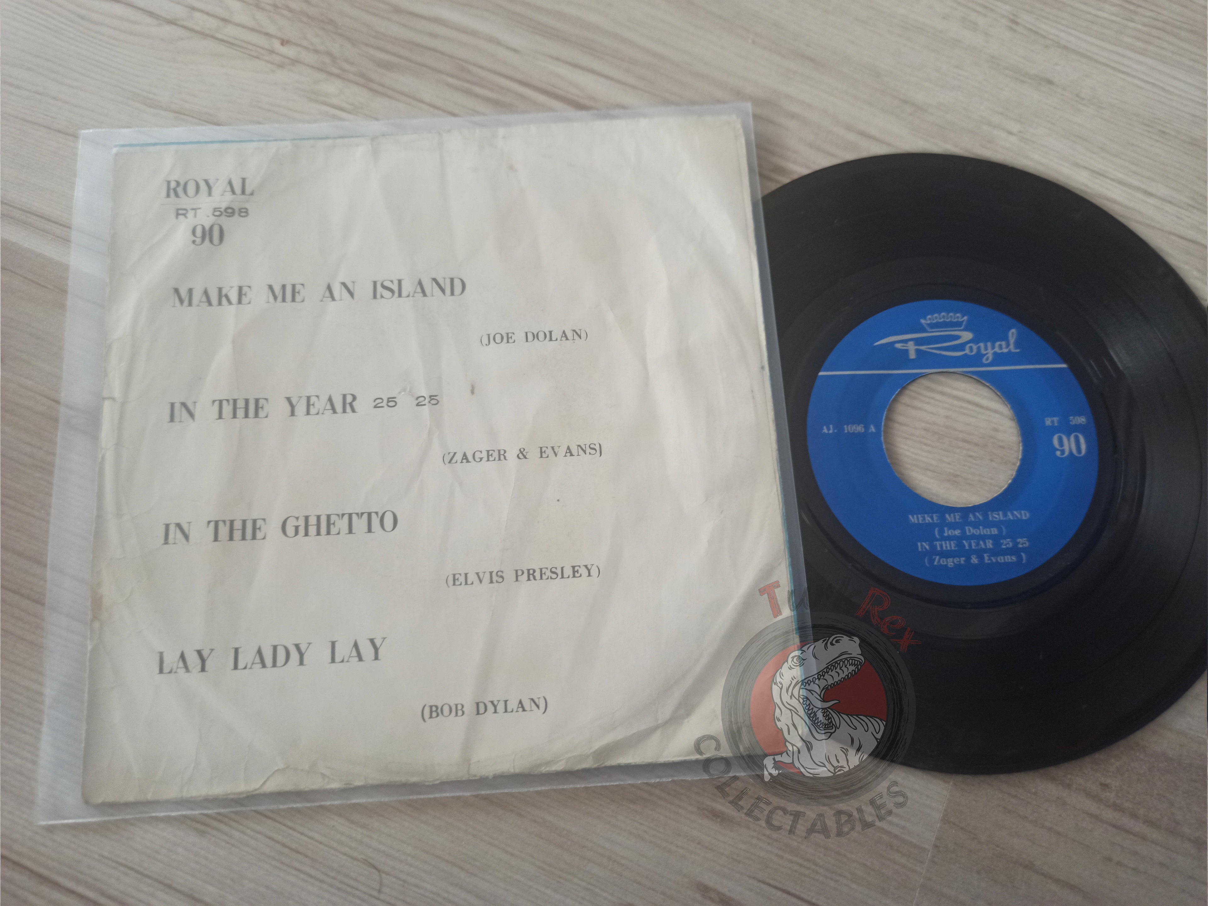 Bob Dylan / Elvis Presley /  Zager & Evans / Joe Dolan  7" Iran Pressing Vinyl Iranian Edition