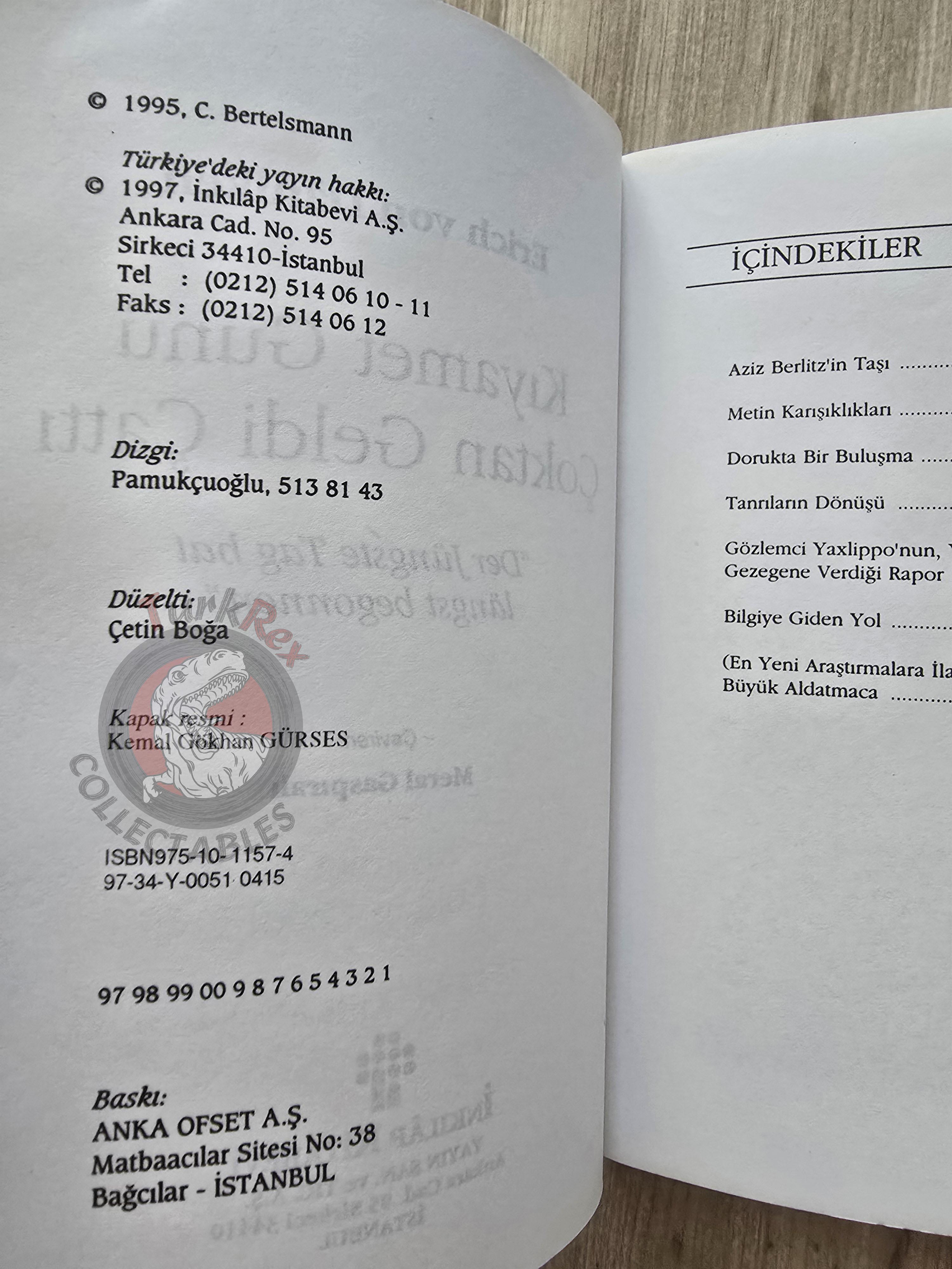 Erich von Däniken –  Der Jüngste Tag hat längst begonnen  1997 Turkish Book Turkey Ufology