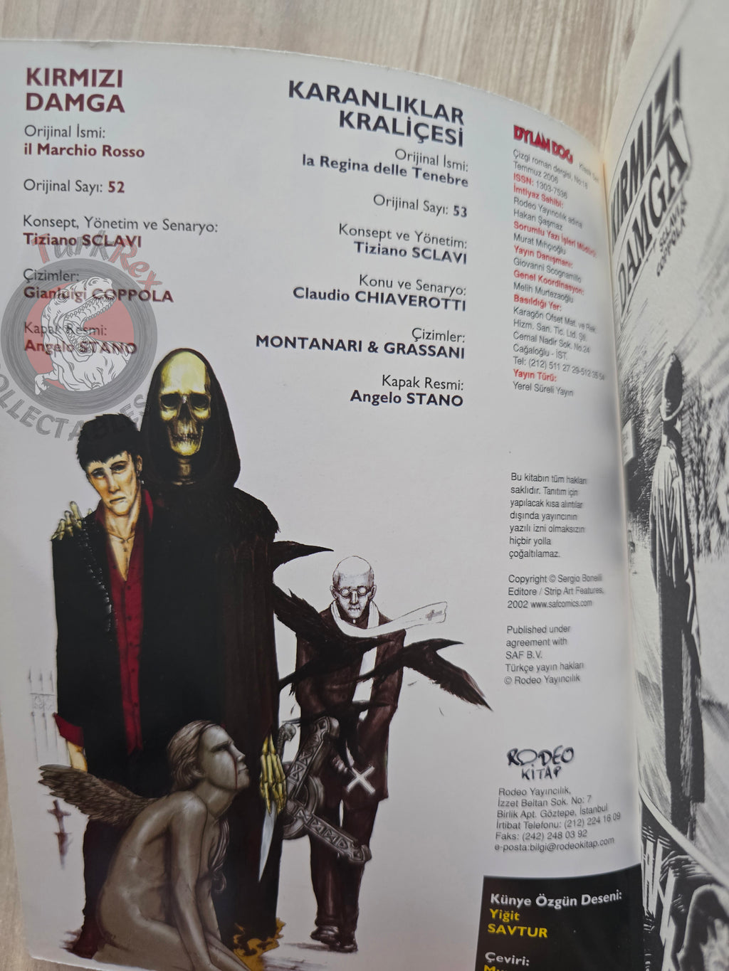 Dylan Dog #18 2006 Turkish Comic Turkey Il Marchio Rosso #52 #53
