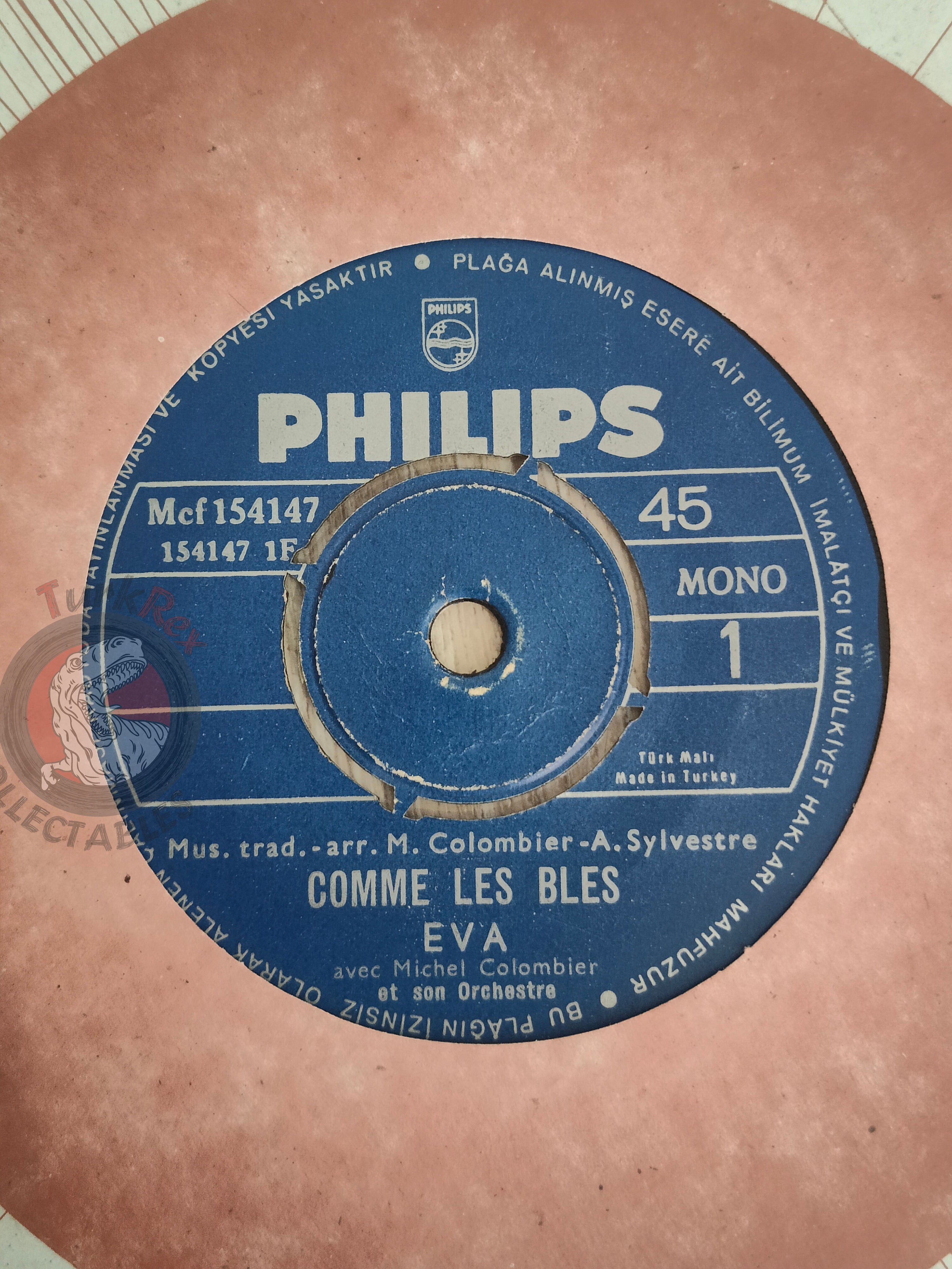 Eva – Comme Les Bles 7" Turkish Pressing Vinyl Turkey Edition