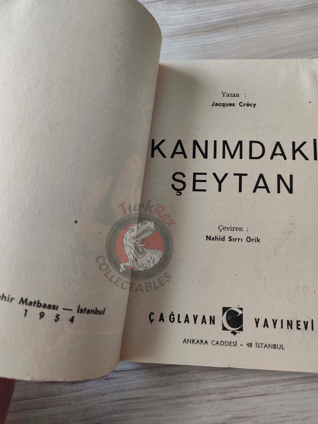 Jacques Crécy – Morphine 1954 1st Turkish Book Turkey