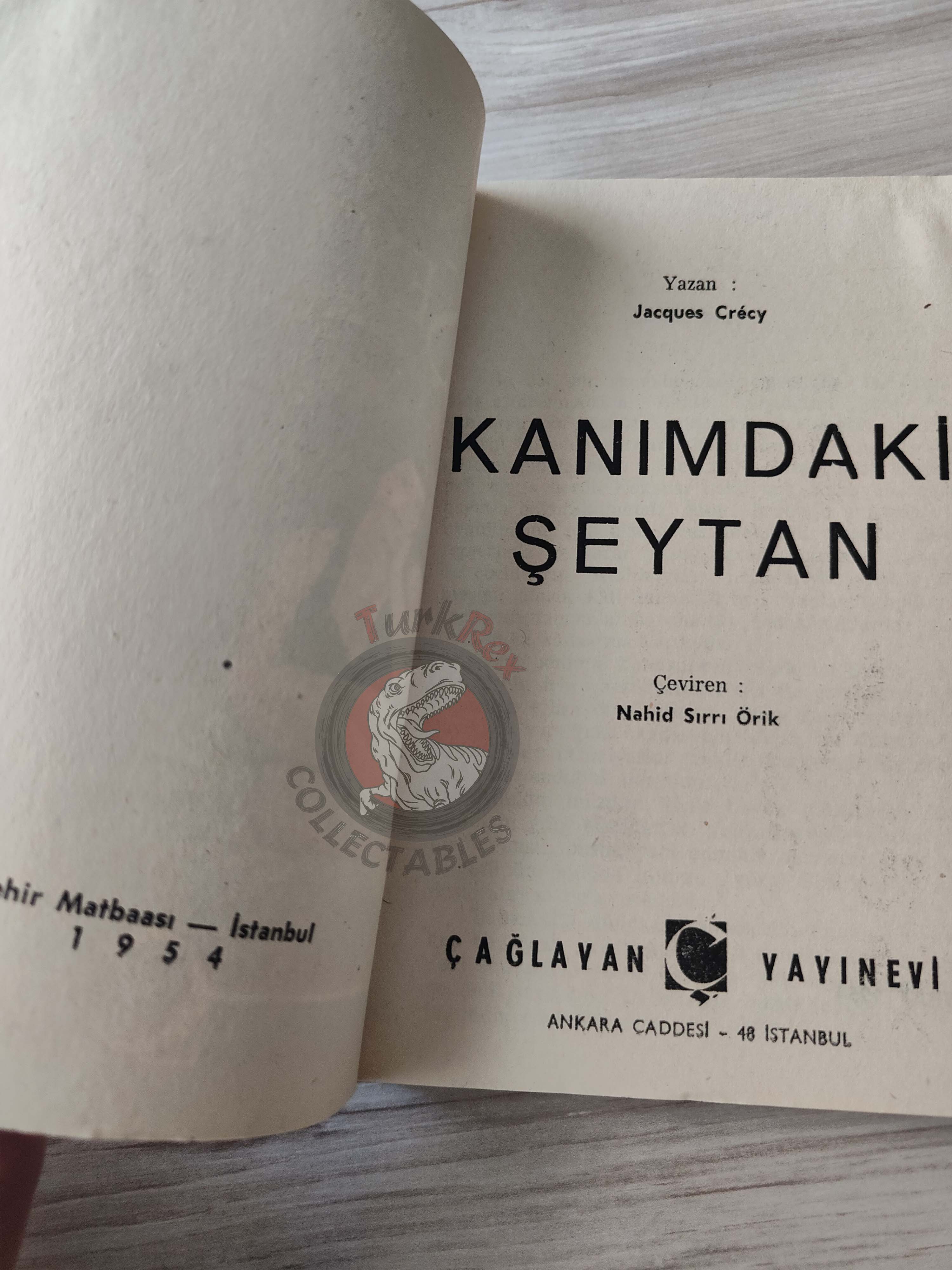 Jacques Crécy – Morphine 1954 1st Turkish Book Turkey