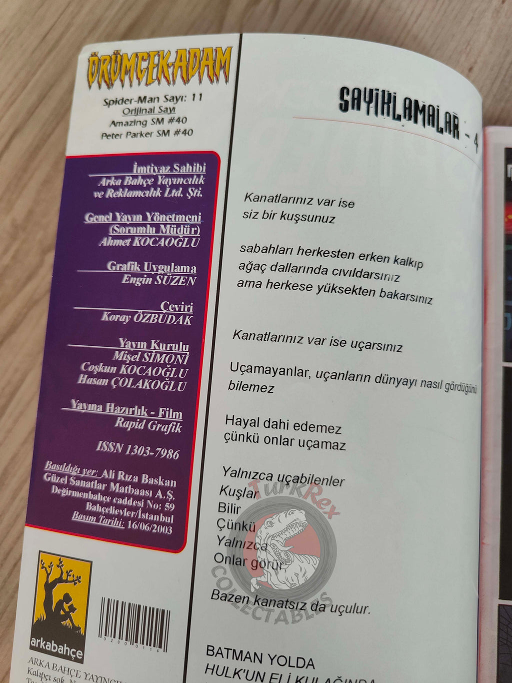 Spider-Man #11 2003 Turkish Comic Turkey The Amazing #40 Peter Parker #40