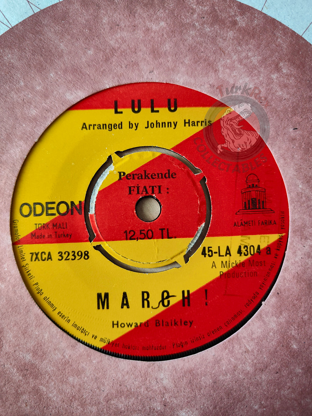 Lulu – Boom Bang-A-Bang 7" Turkish Pressing Vinyl Turkey Edition