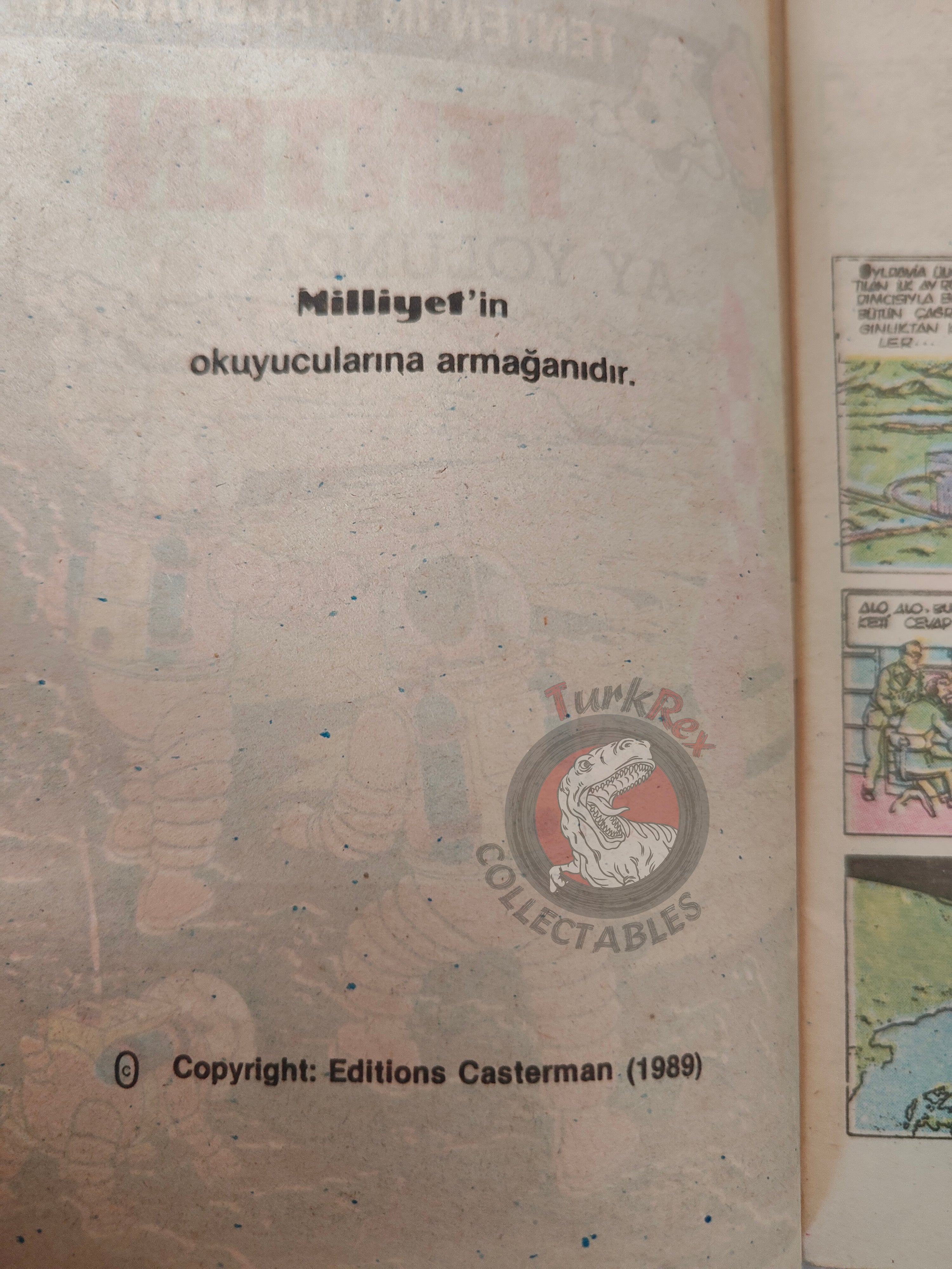 Tintin – Explorers Of The Moon 1989 Turkish Edition Comic Turkey