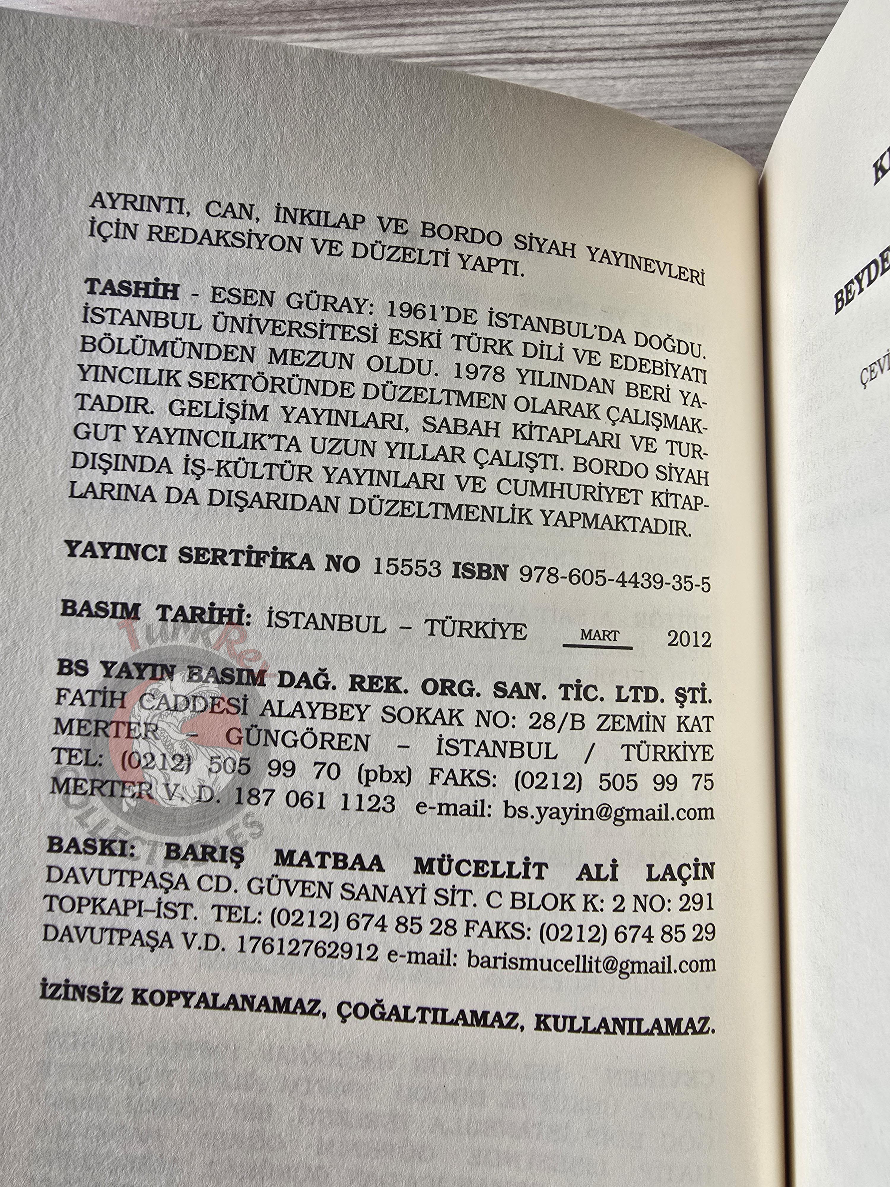 Beydeba – Kalila and Dimna 2012 Turkish Book Turkey Fables