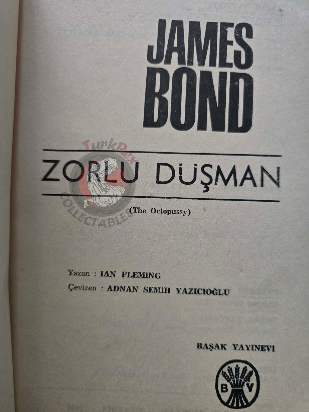 James Bond - The Octopussy 1966 1st Turkish Book Turkey Ian Fleming
