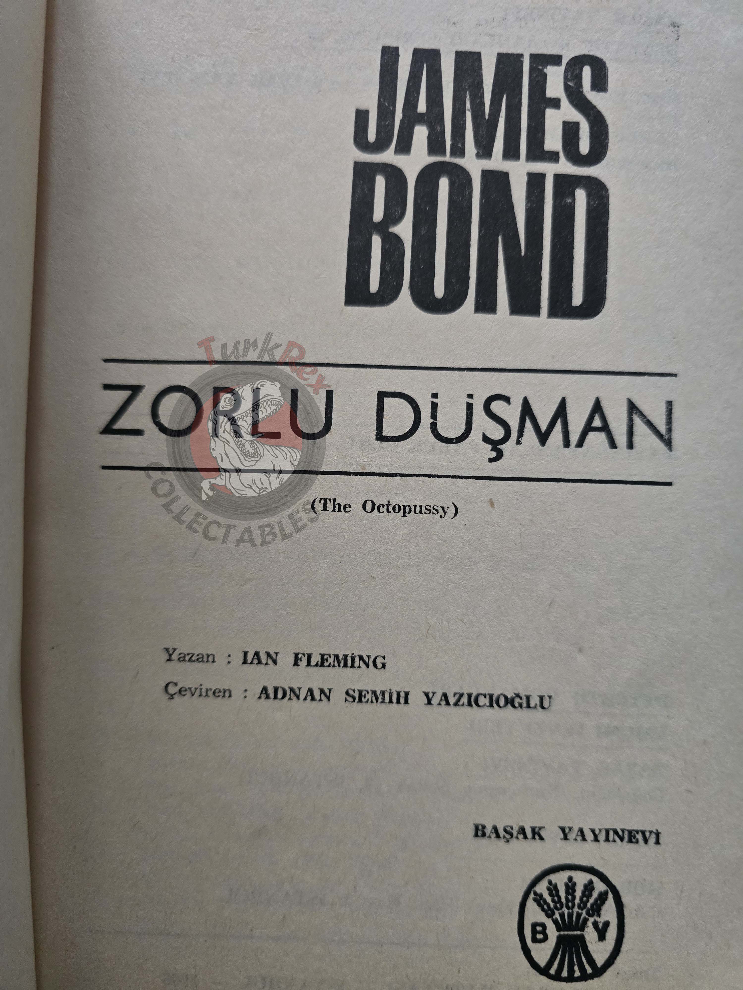 James Bond - The Octopussy 1966 1st Turkish Book Turkey Ian Fleming
