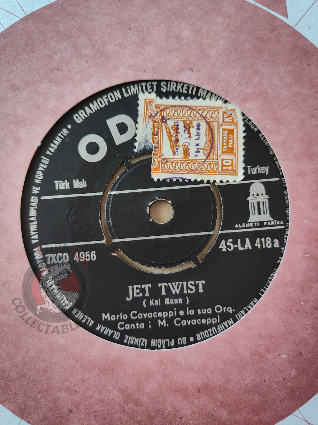 Mario Cavaceppi E La Sua Orq. – Jet Twist 7" Turkish Pressing Vinyl Turkey Edition
