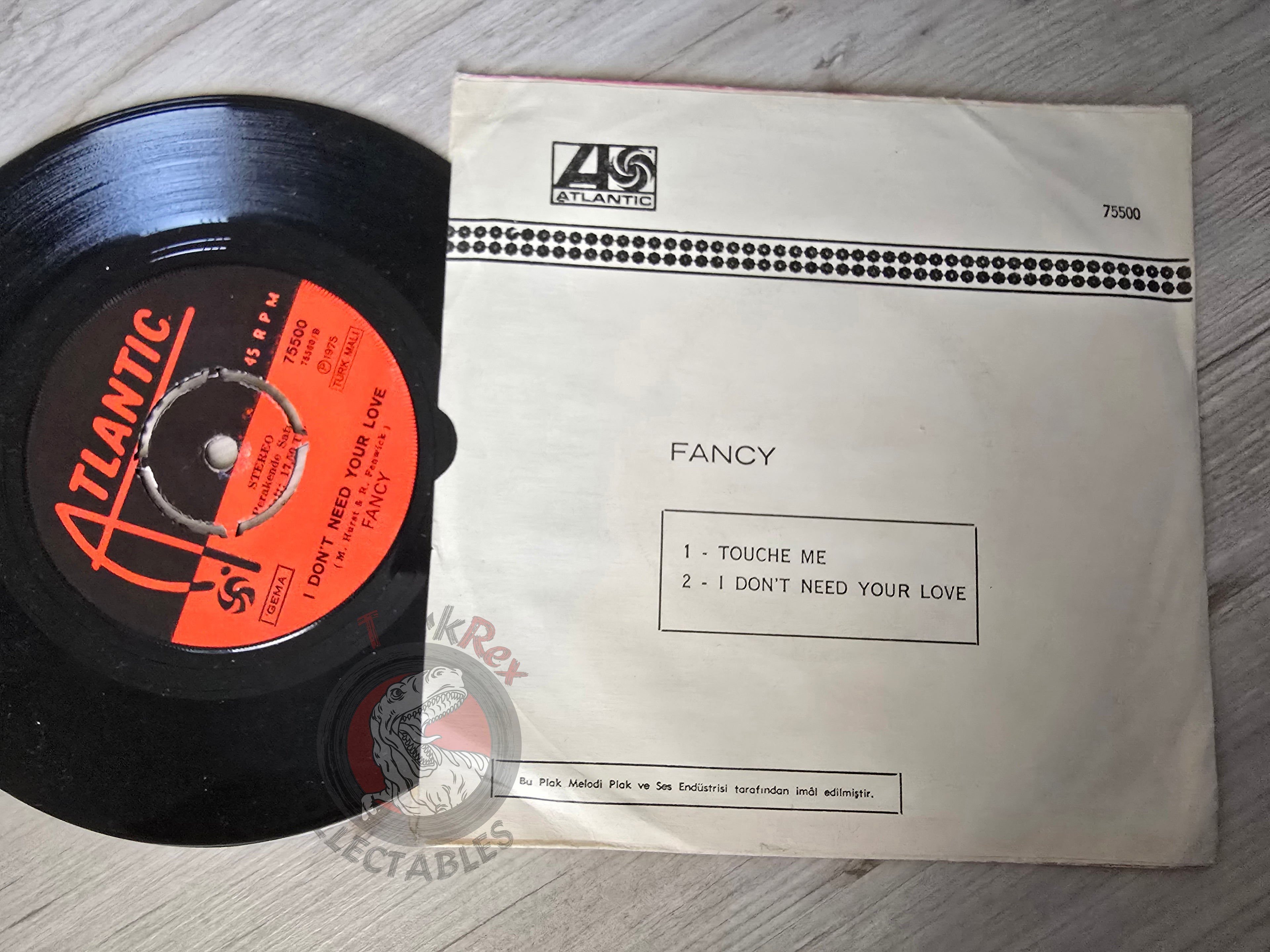 Fancy – Touche Me 7" Turkish Pressing Vinyl Turkey Edition