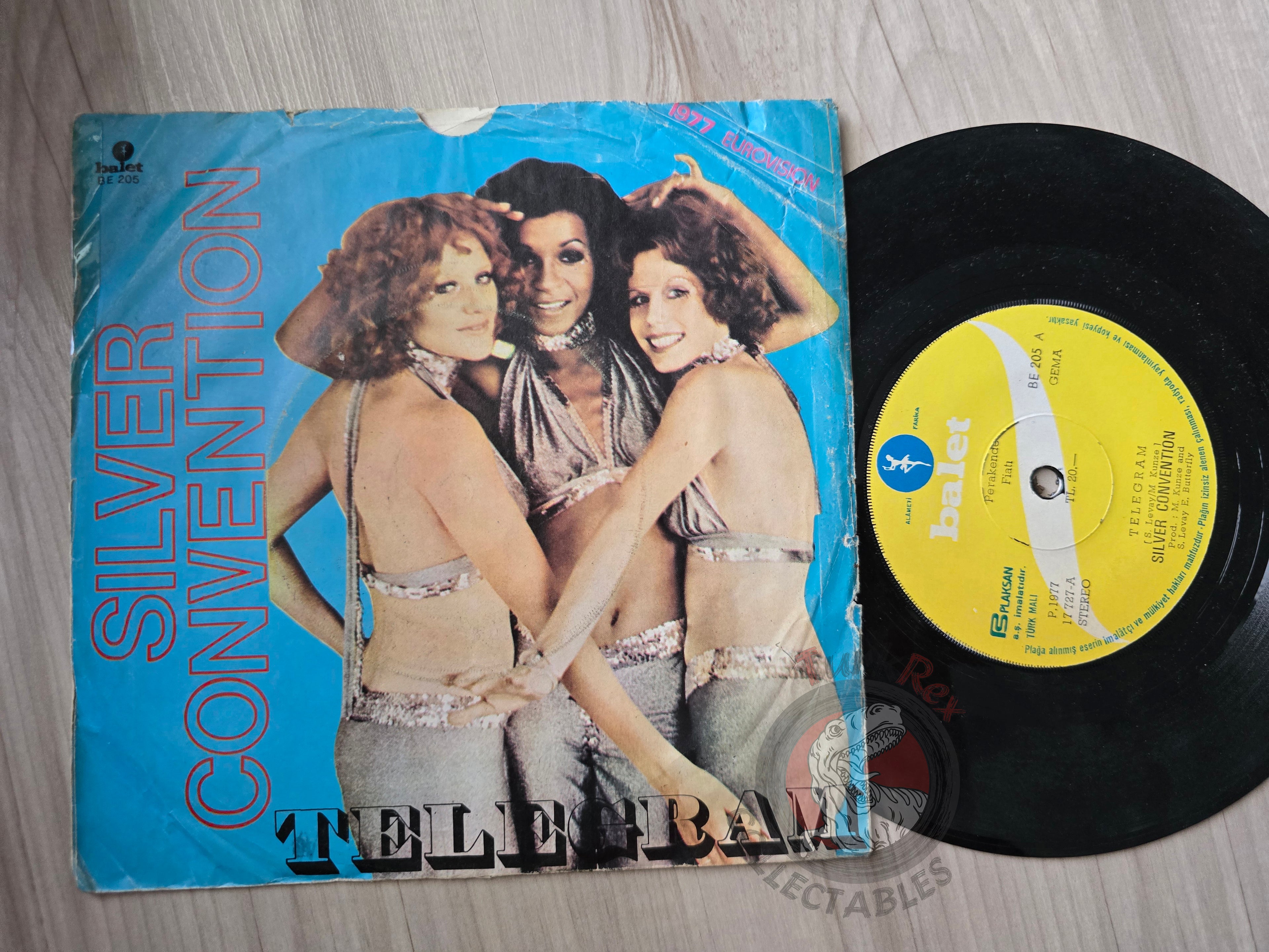 Silver Convention – Telegram 7" Turkish Pressing Vinyl Turkey Edition Eurovision