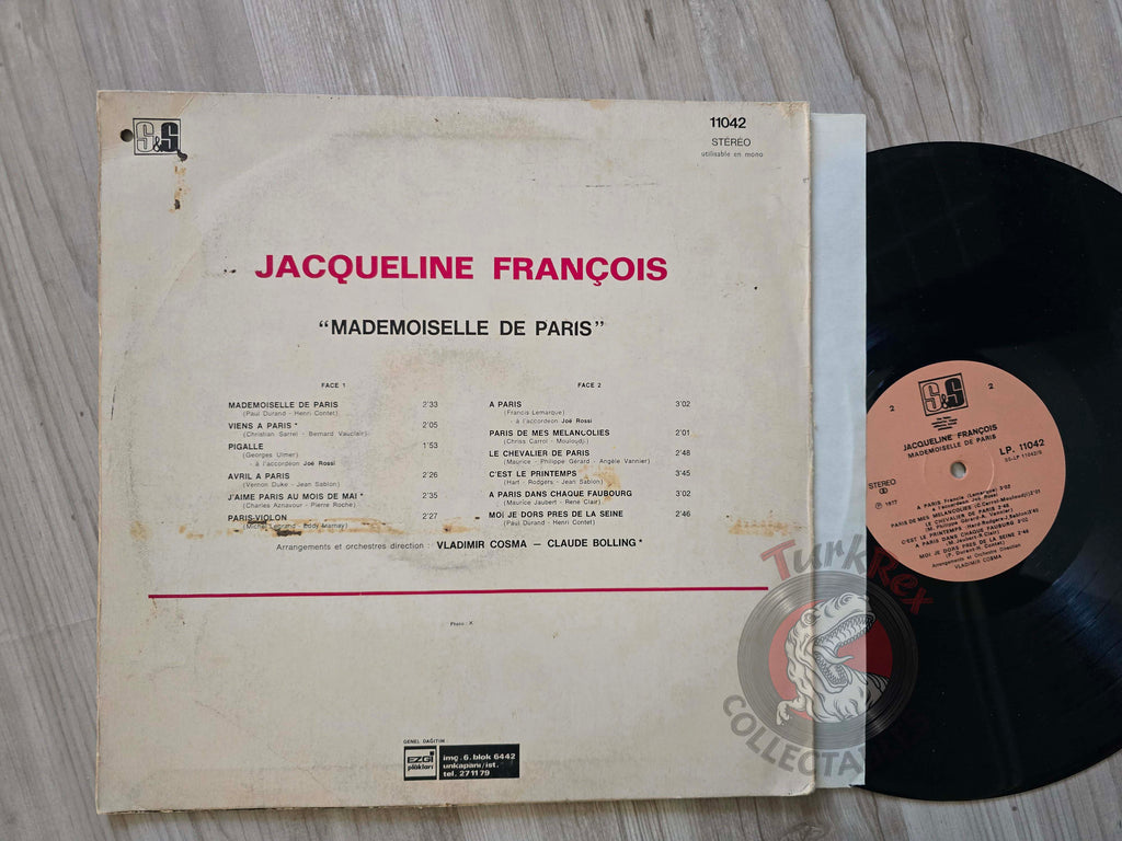 Jacqueline François – Mademoiselle De Paris Turkish Pressing Vinyl Turkey Edition