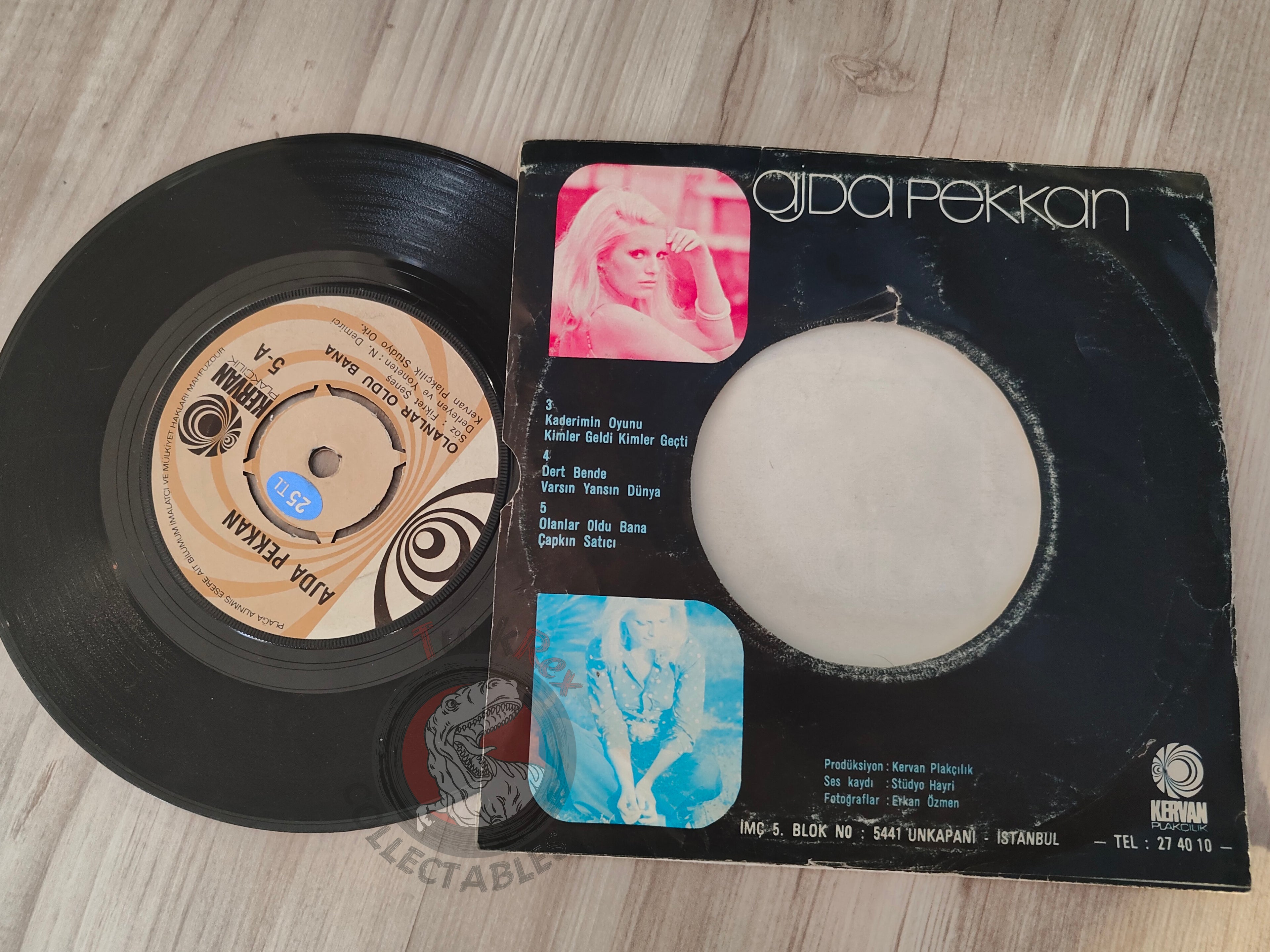 Ajda Pekkan – Olanlar Oldu Bana 7" Turkish Pressing Vinyl Turkey Edition