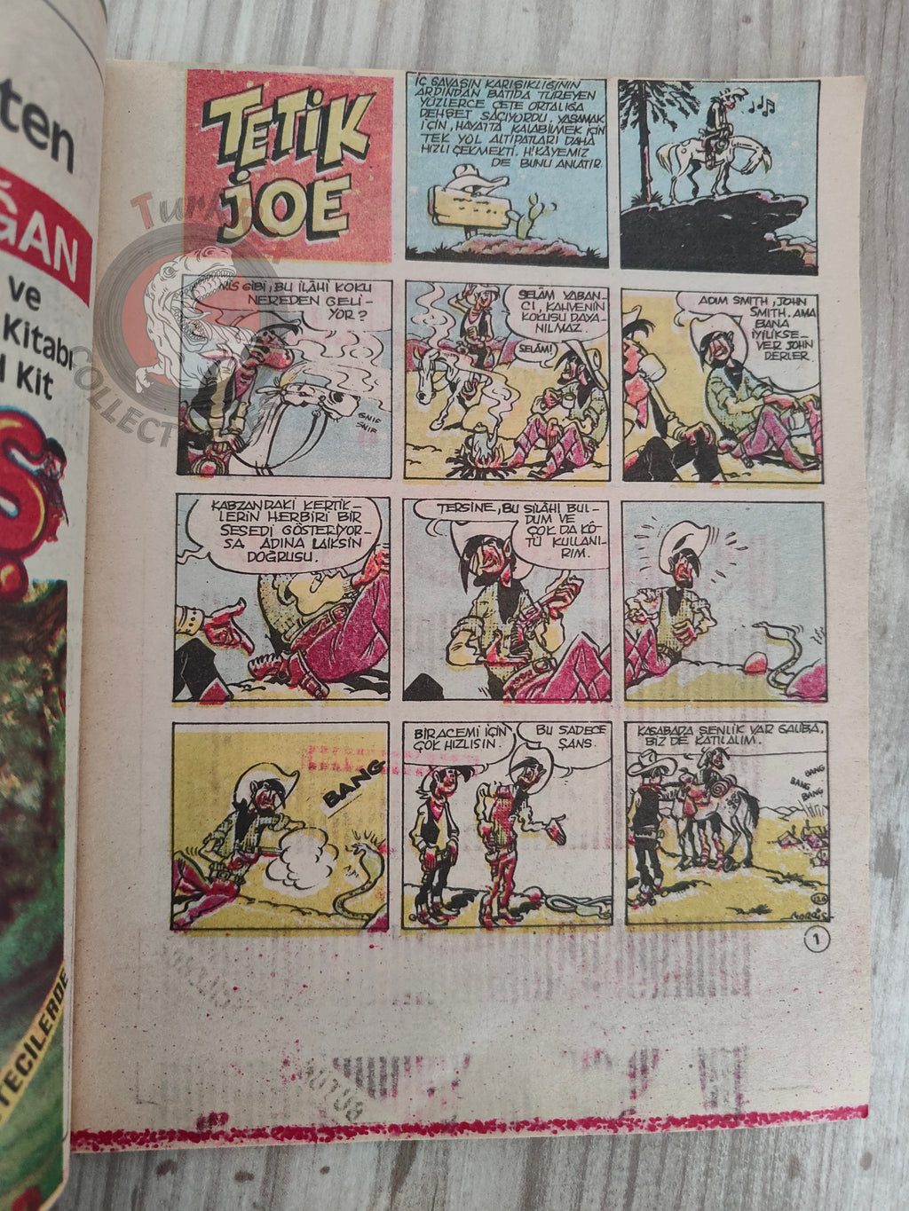 Lucky Luke #53 Sous le Ciel de l'Ouest 1989 Turkish Comic Turkey