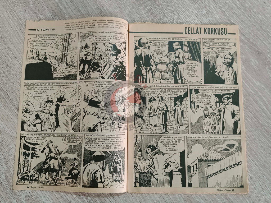 Doğan Kardeş 1971 Magazine #30 Turkish Comic Turkey William Tell Alice In Wonderland Flintstones
