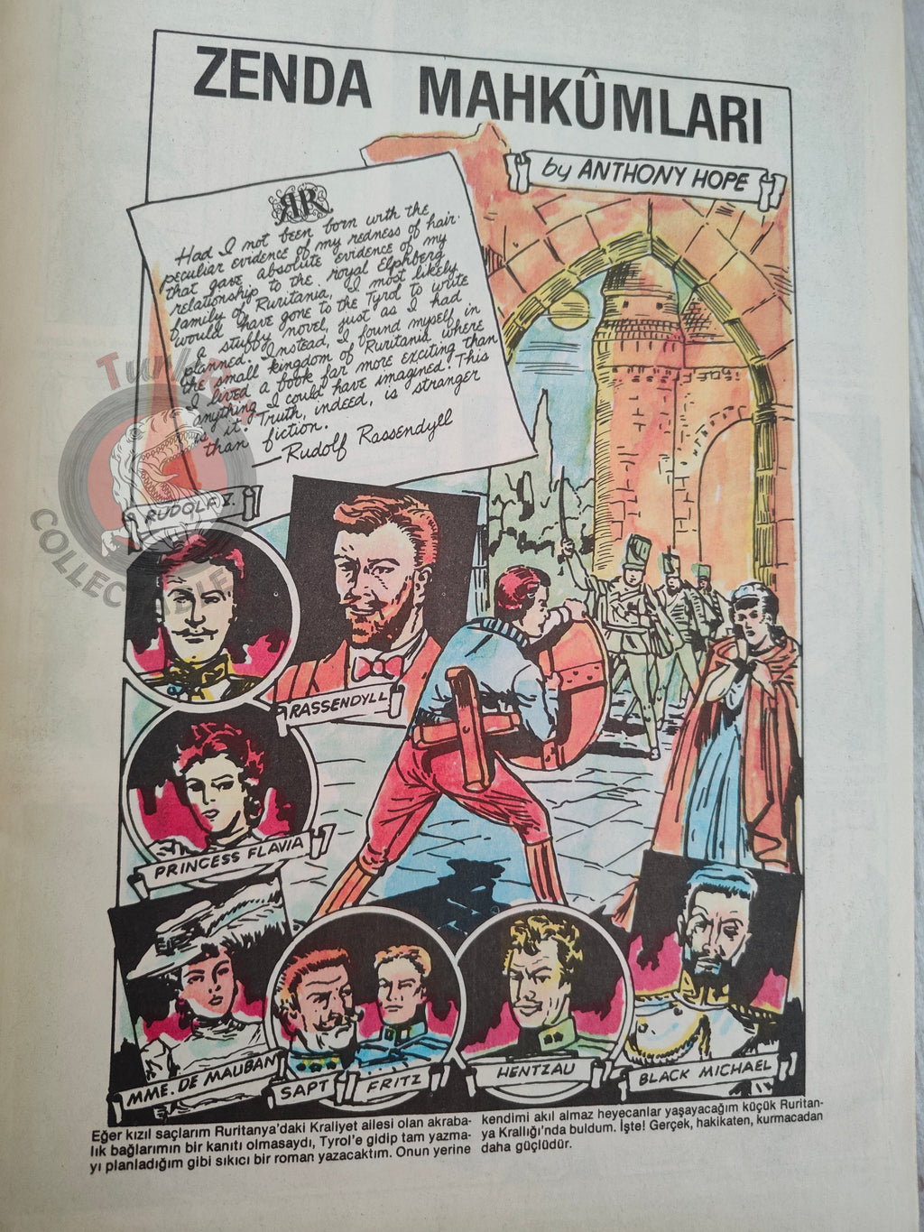The Prisoner of Zenda  – Anthony Hope Turkish Comic Turkey Classics Illustrated