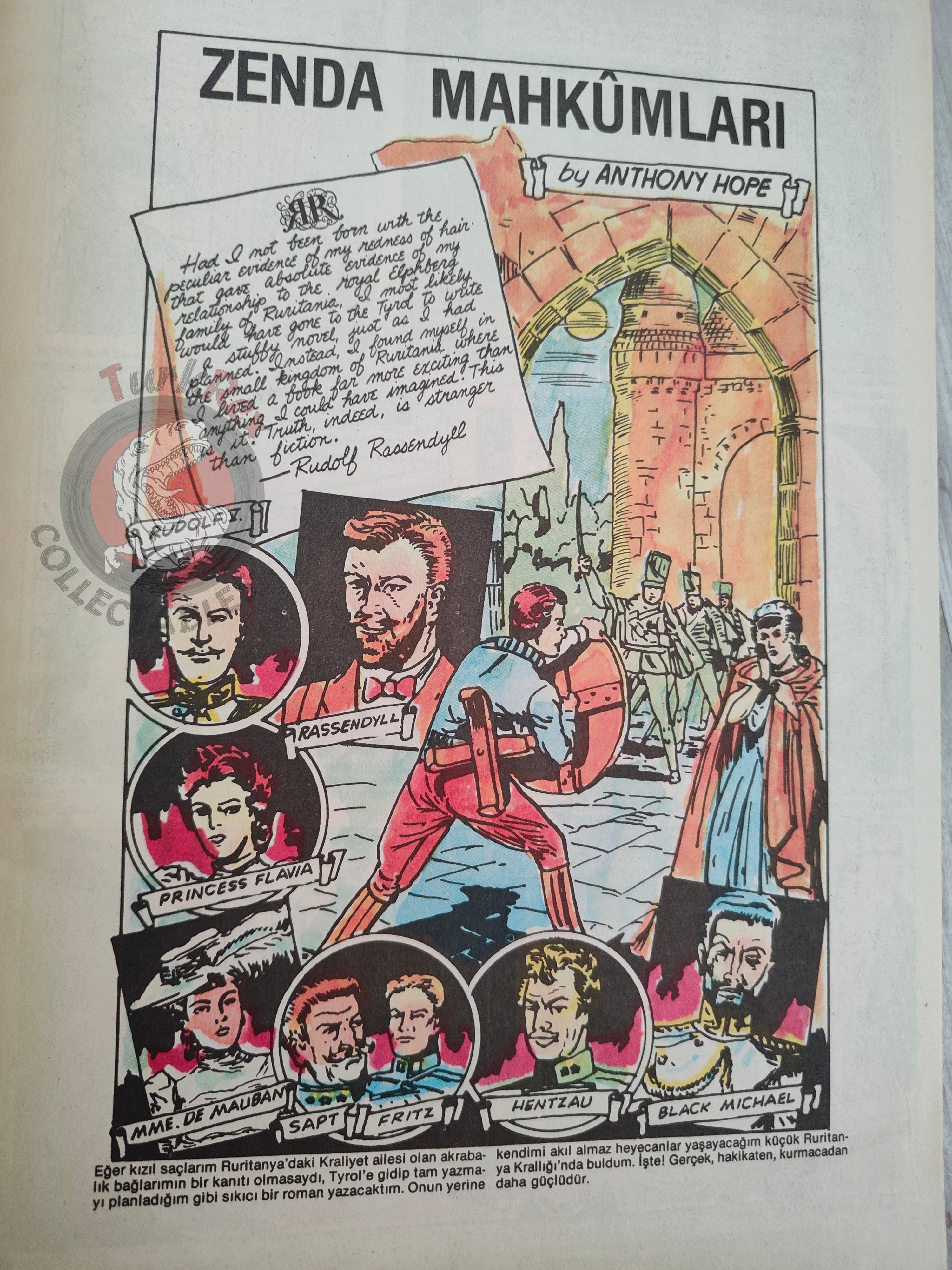 The Prisoner of Zenda  – Anthony Hope Turkish Comic Turkey Classics Illustrated