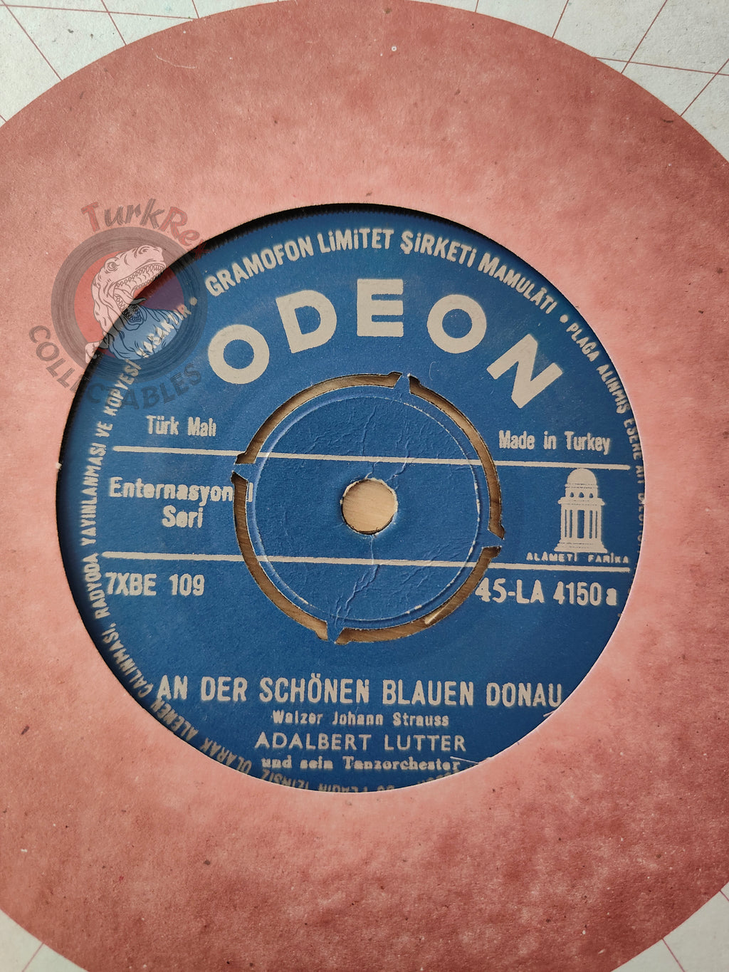 Adalbert Lutter – An Der Schönen Blauen Donau 7" Turkish Pressing Vinyl Turkey Edition 2