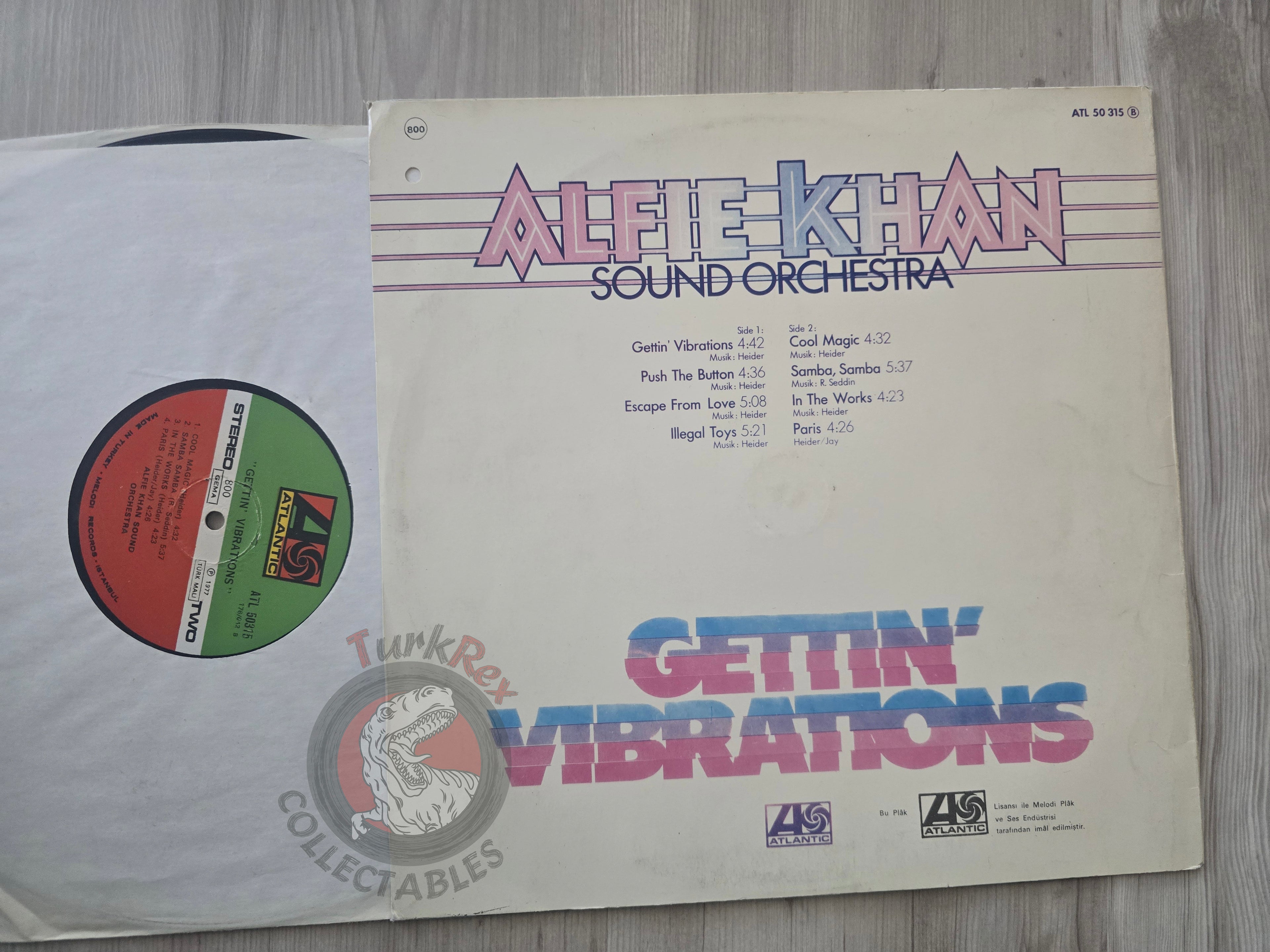 Alfie Khan Sound Orchestra – Gettin' Vibrations Turkish Pressing Vinyl Turkey Edition