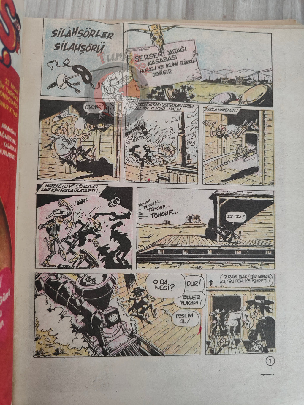 Lucky Luke #42 La Corde du pendu et autres histoires 1989 Turkish Comic Turkey