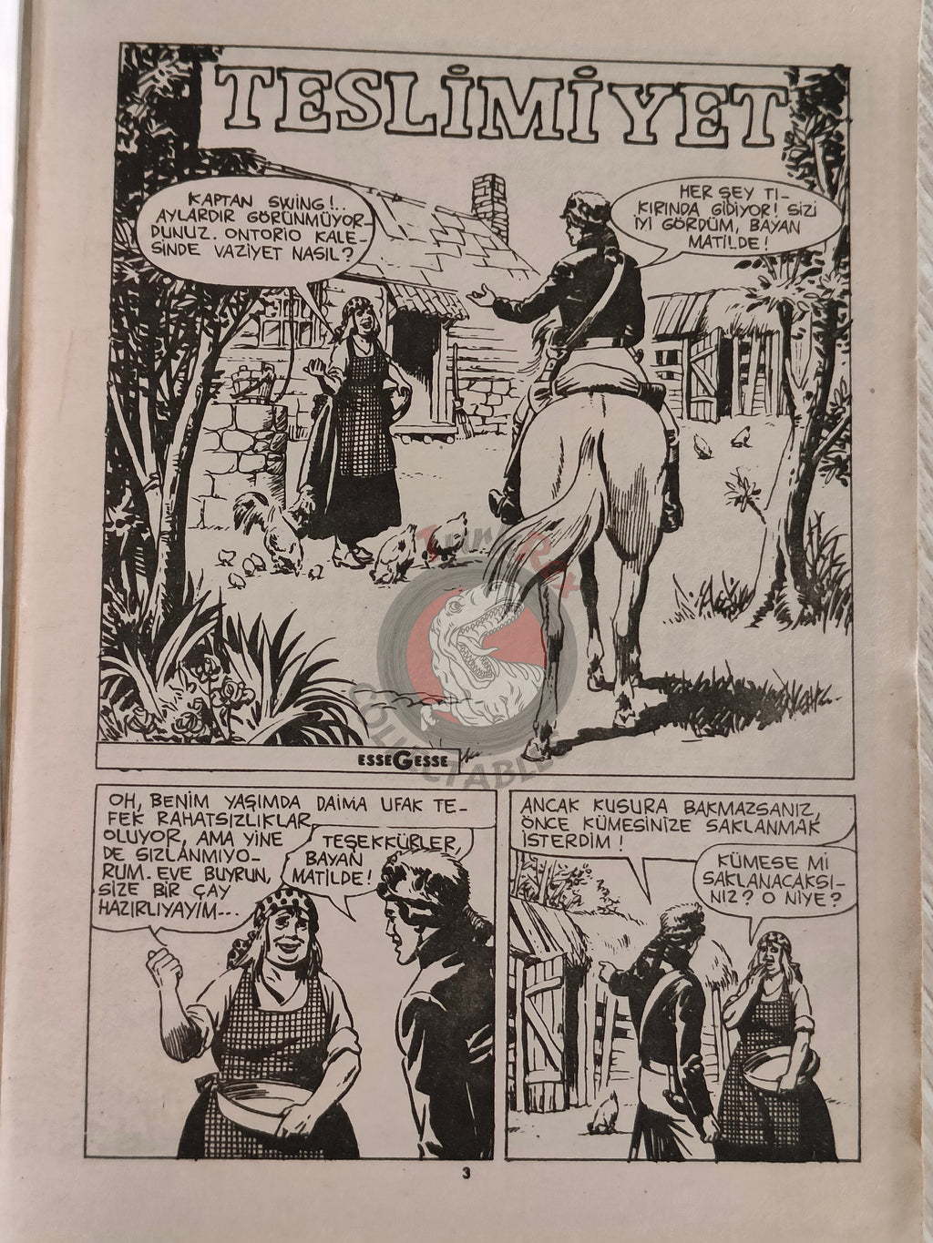 Comandante Mark - Teslimiyet Turkish Edition Comic Turkey La Resa #125