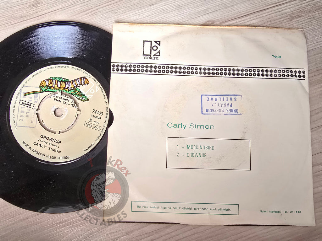 Carly Simon & James Taylor – Mockingbird 7" Turkish Pressing Vinyl Turkey Edition