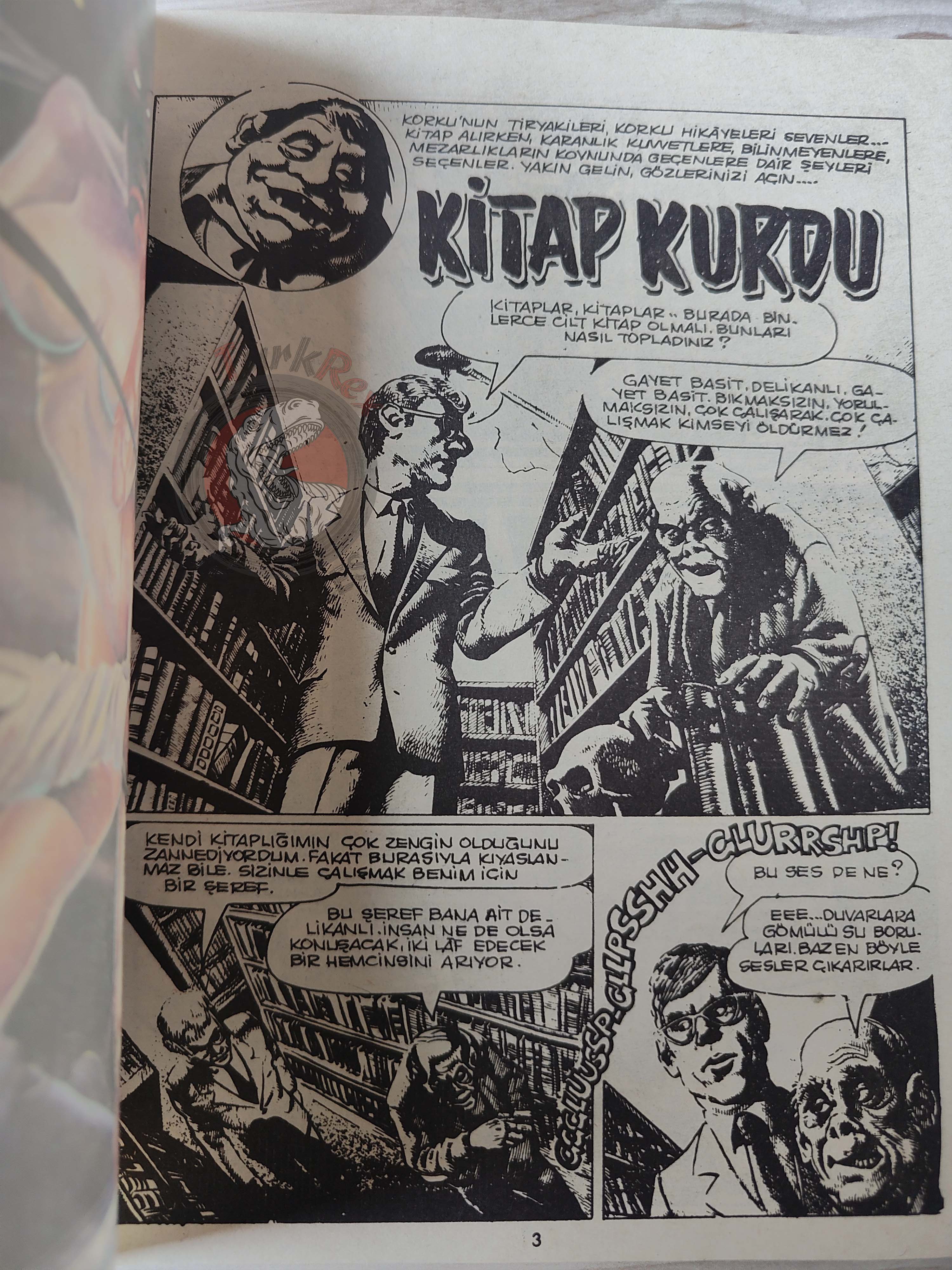 Süper Korku #12 late 80s Turkish Comic Turkey Warren Blazing Combat Eerie Vampirella