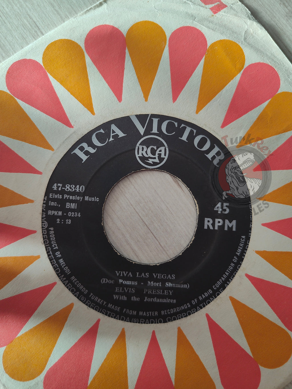 Elvis Presley – Viva Las Vegas 7" Turkish Pressing Vinyl Turkey Edition