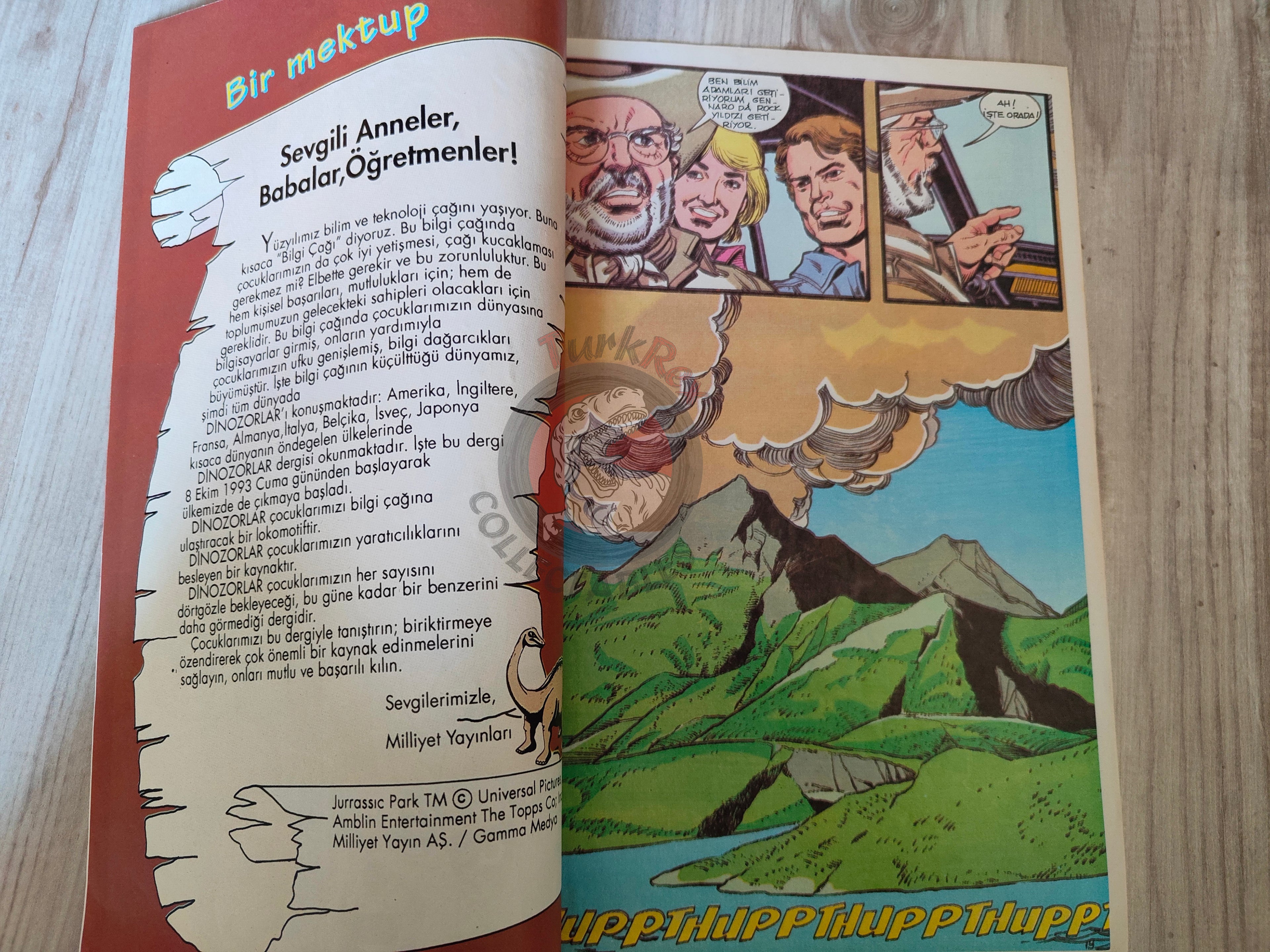 Jurassic Park #3 Turkish Edition Comic Turkey Topps Spielberg
