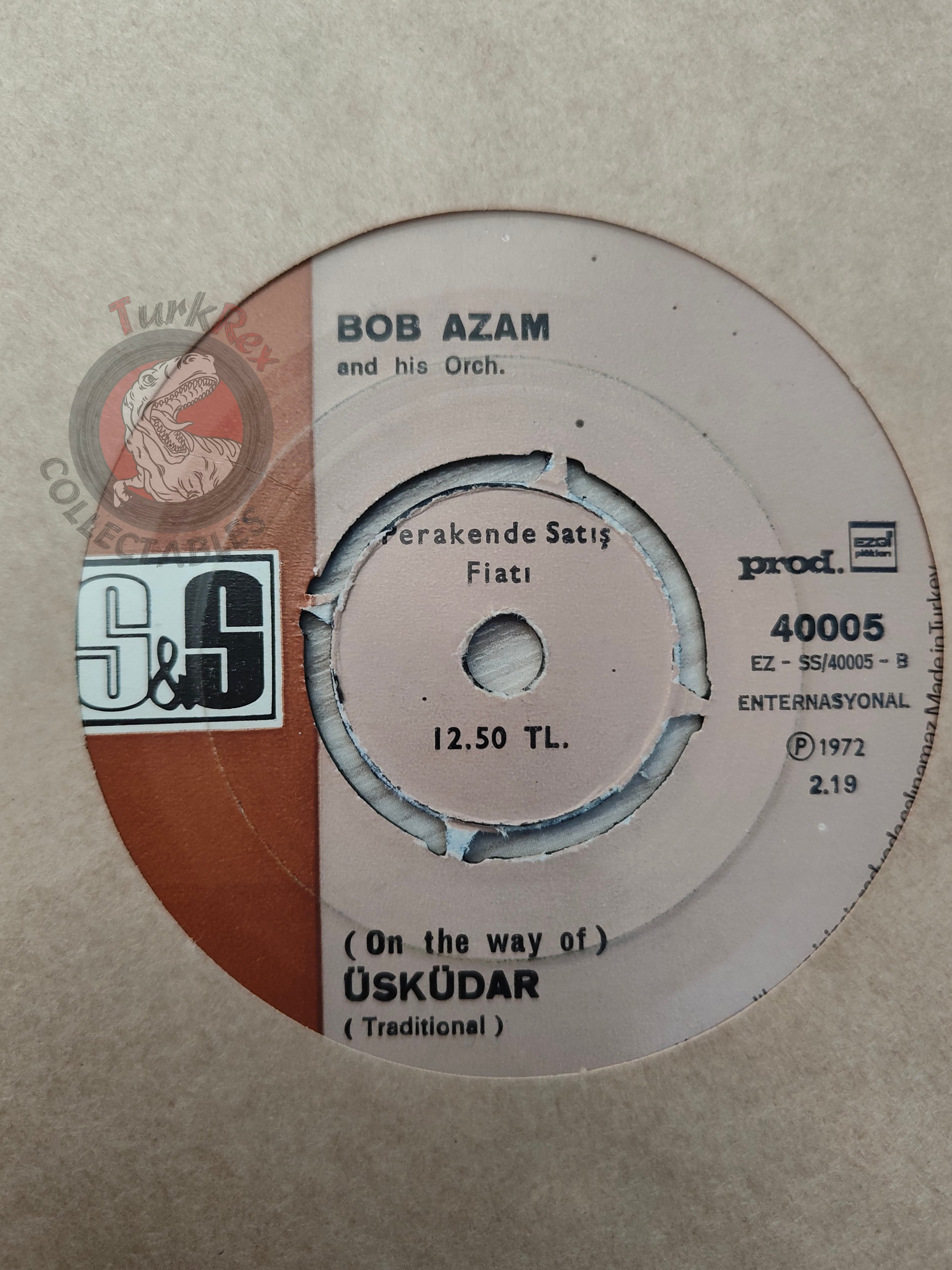 Bob Azam – Each Night (Zinguala) / Üsküdar 7" Turkish Pressing Vinyl Turkey Edition 2