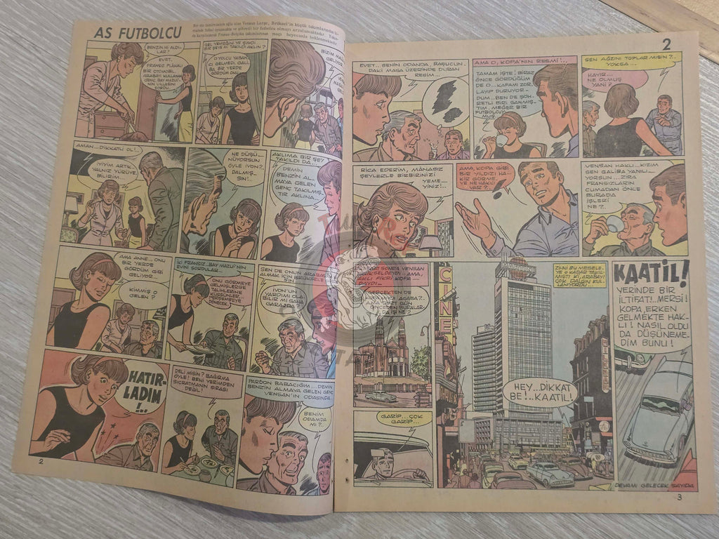 ZıpZıp #9 Dan Cooper 1964 Tintin Magazine Turkish Comic Turkey Ric Hochet Pom et Teddy