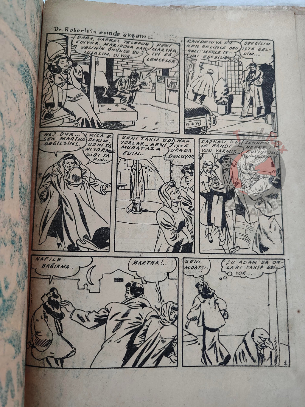 1001 Özel #6 1950 Mandrake the Magician Turkish Comic Mag Turkey