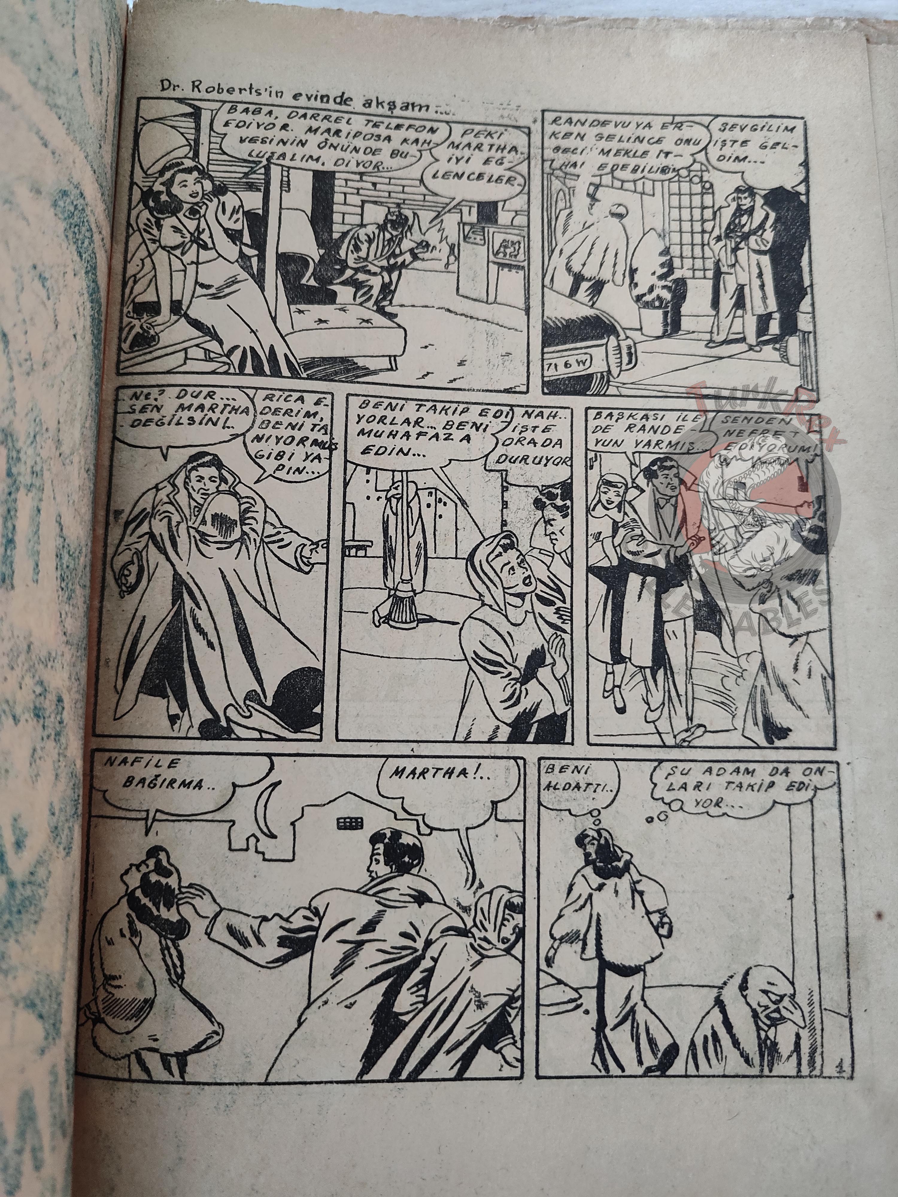 1001 Özel #6 1950 Mandrake the Magician Turkish Comic Mag Turkey