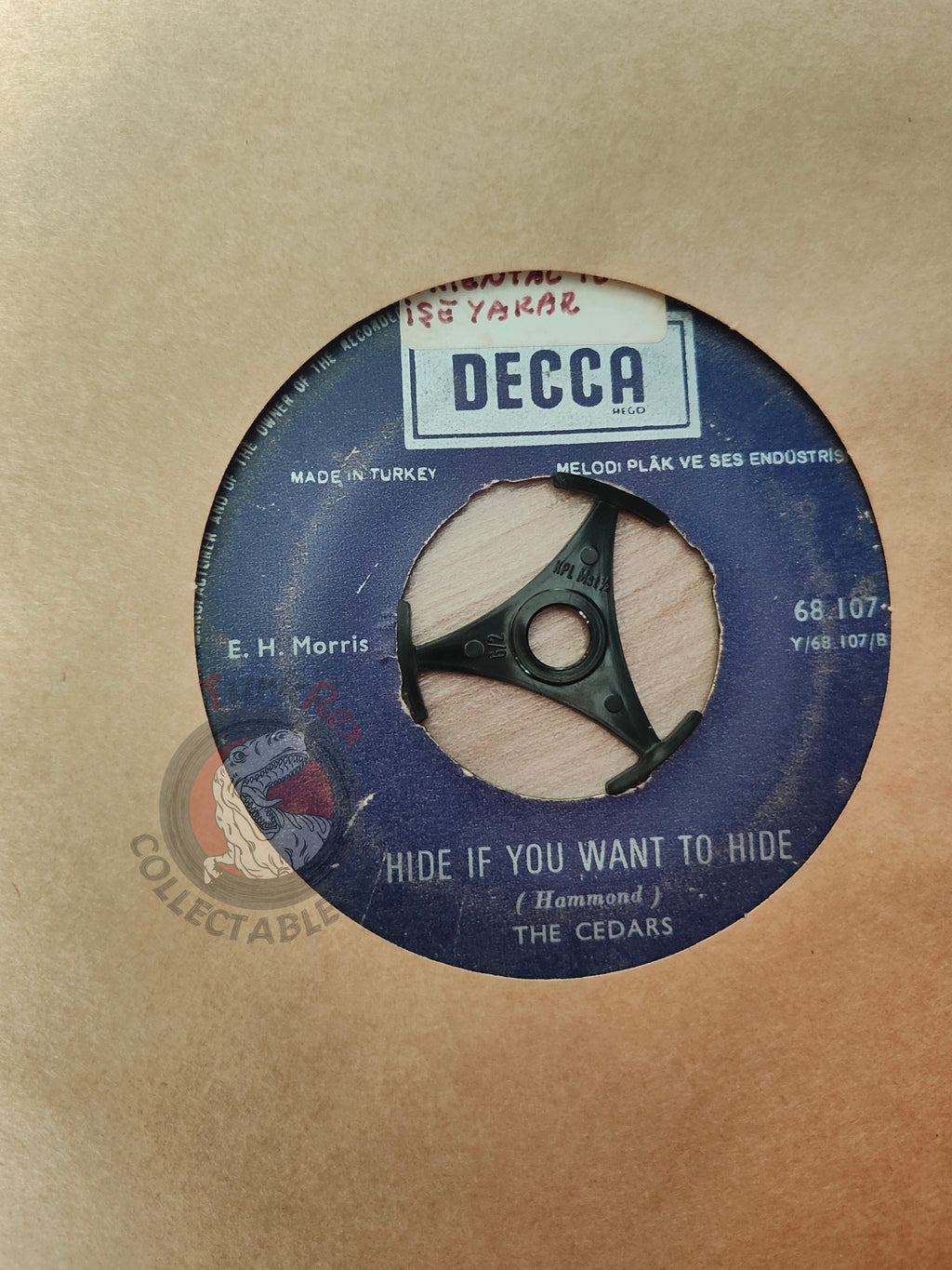 The Cedars – For Your Information 7"  Turkish Pressing Vinyl Turkey Edition