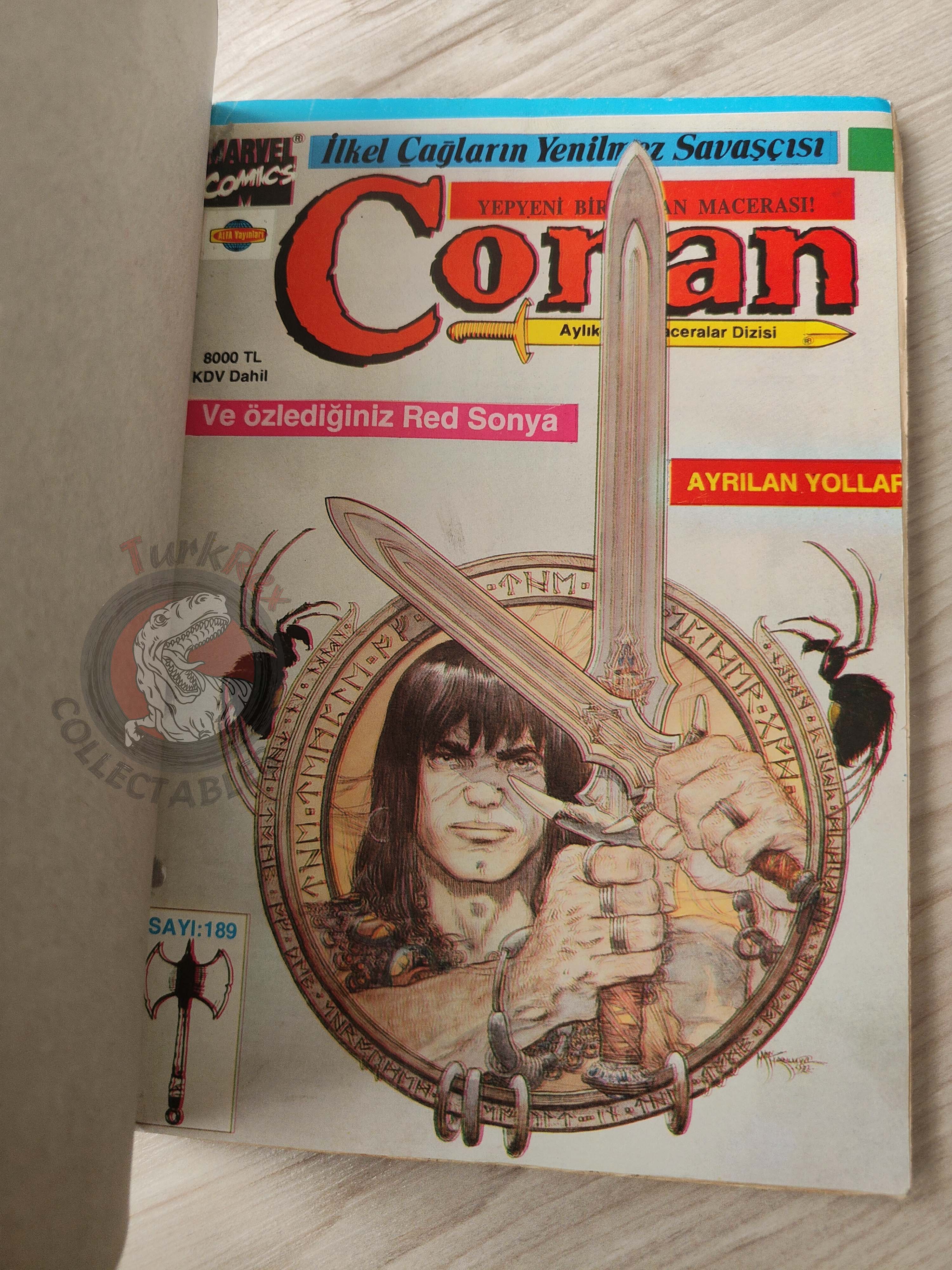 Conan Volume #32 Turkish Comic Turkey Conan & Tarzan Red Sonja #207