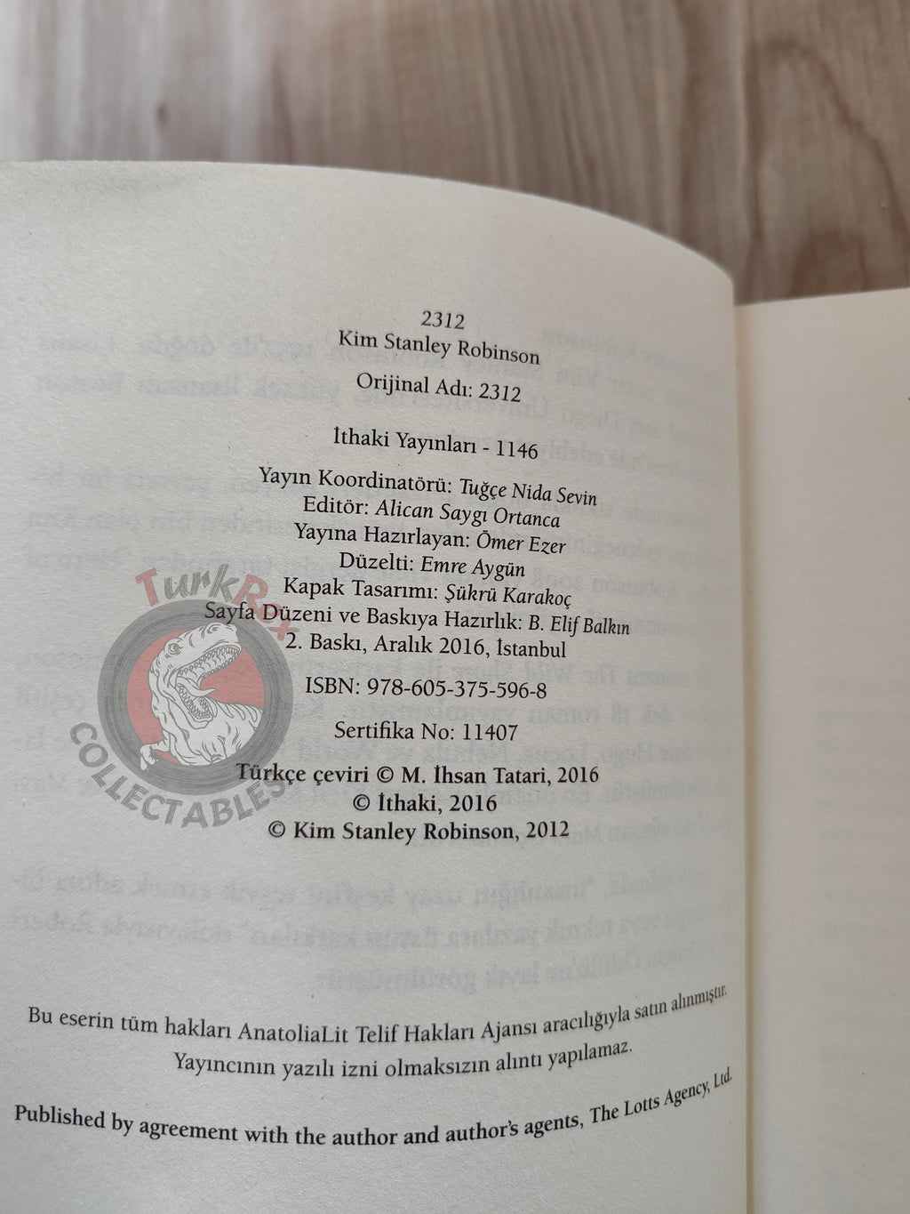 Kim Stanley Robinson – 2312 2016 Turkish Book Turkey