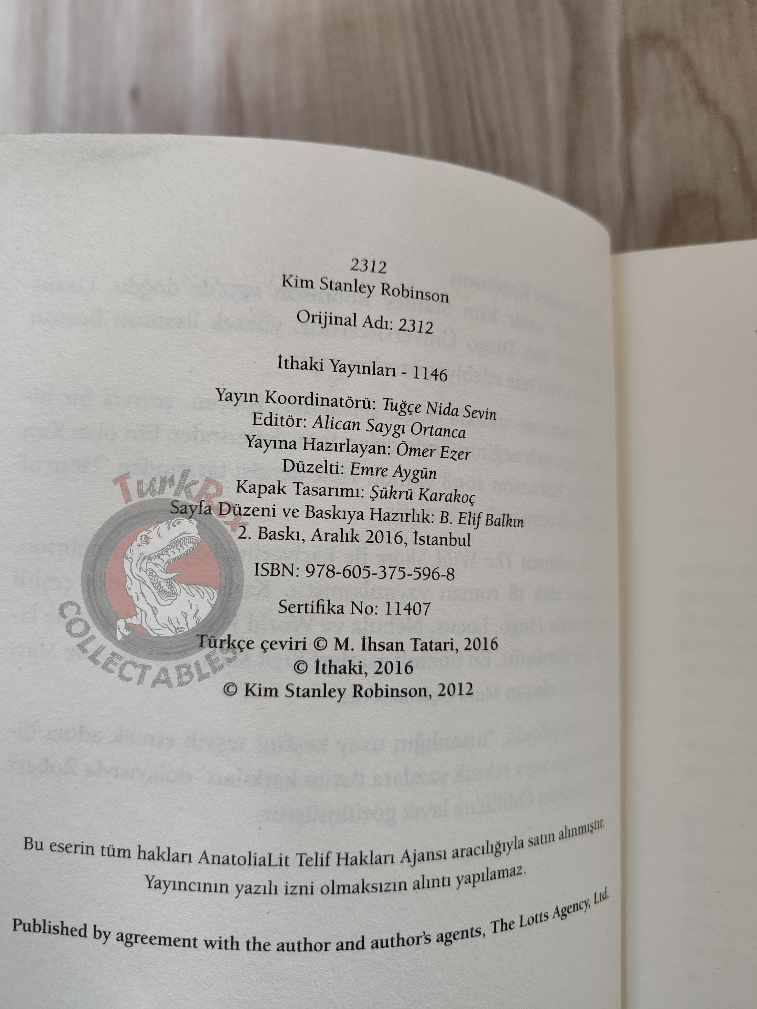 Kim Stanley Robinson – 2312 2016 Turkish Book Turkey