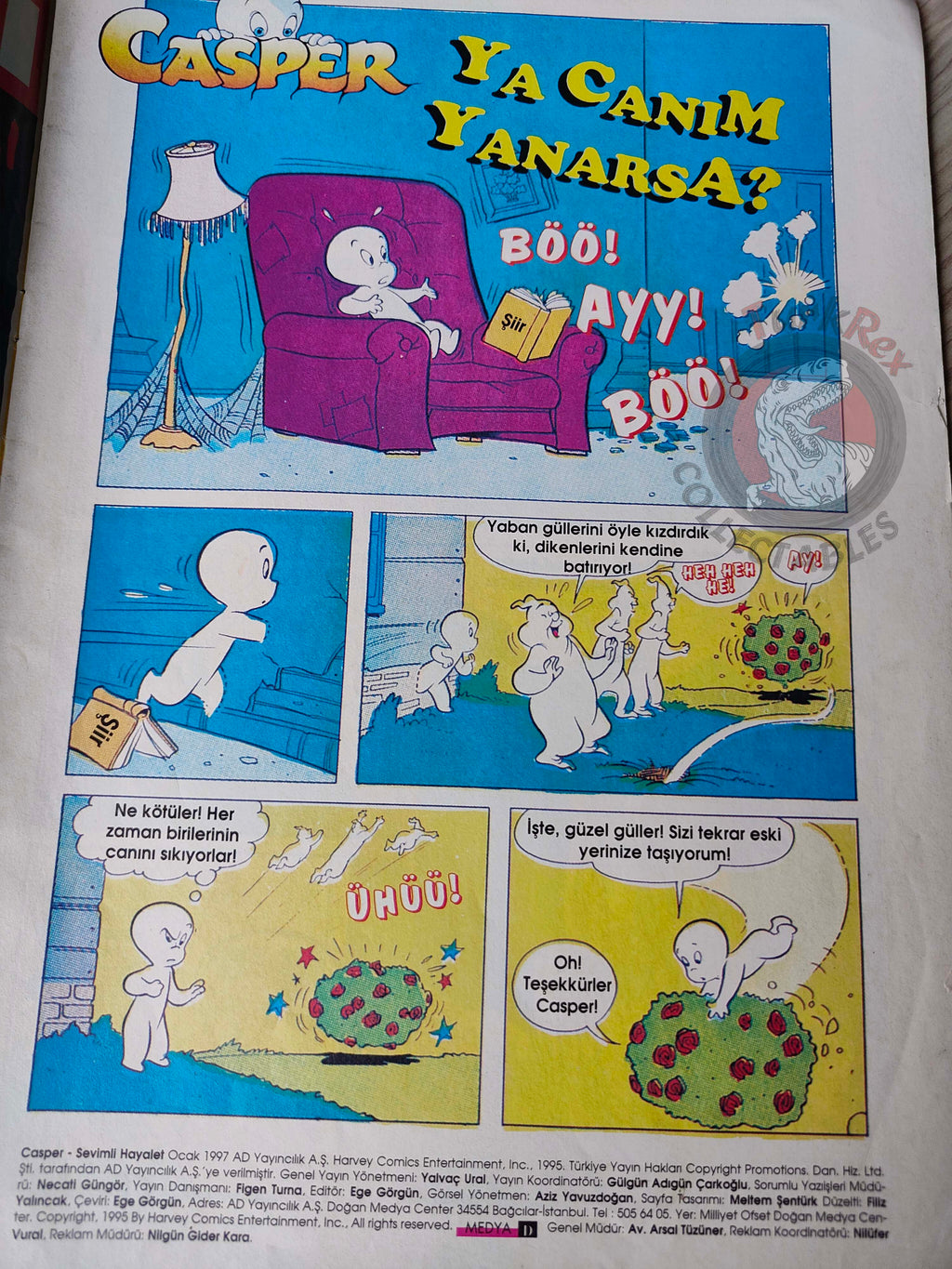 Casper the Friendly Ghost Magazine – Issue #17 1997 Turkish Comic Turkey