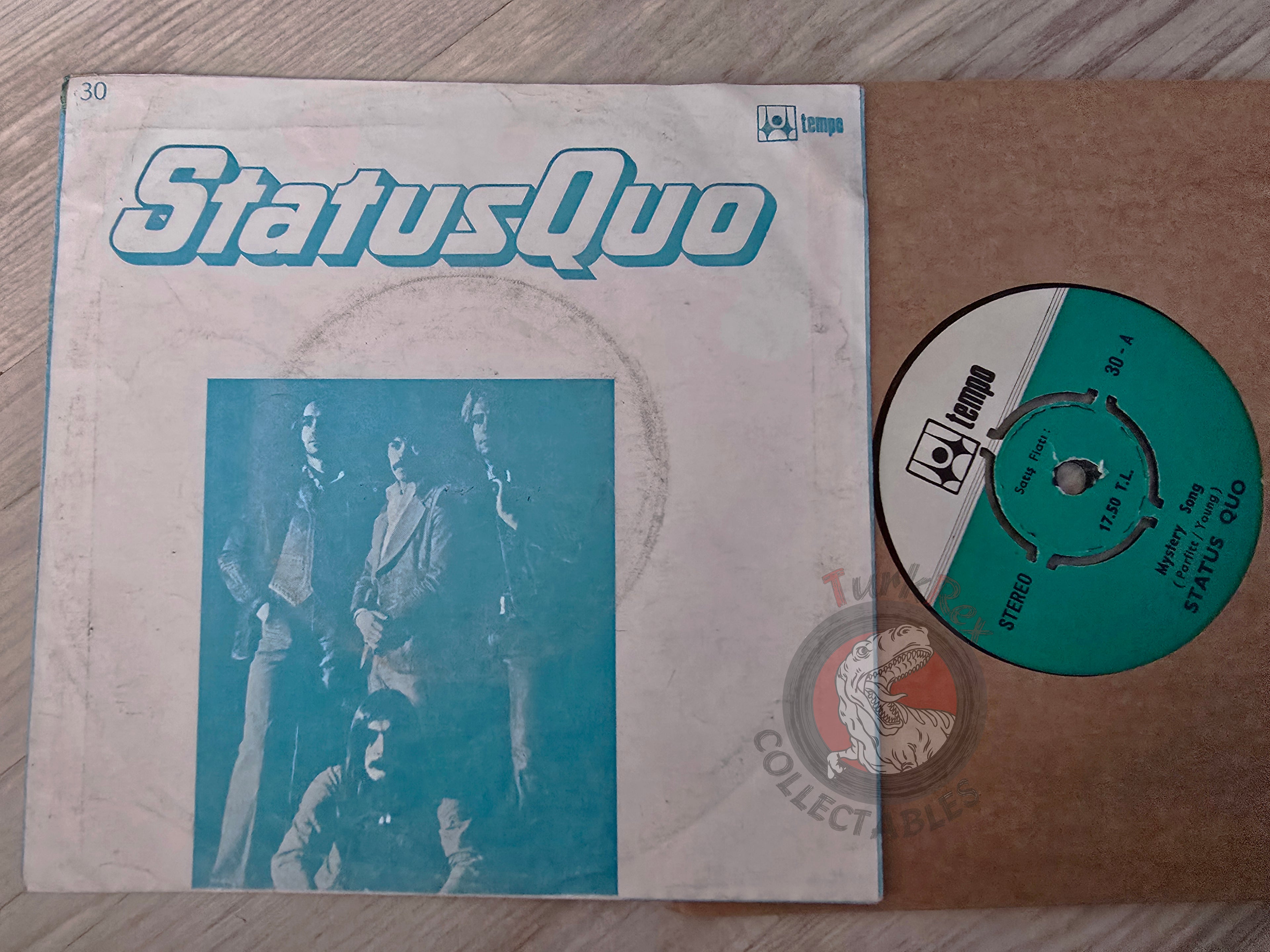 Status Quo – Mystery Song 7" Turkish Pressing Vinyl Turkey Edition