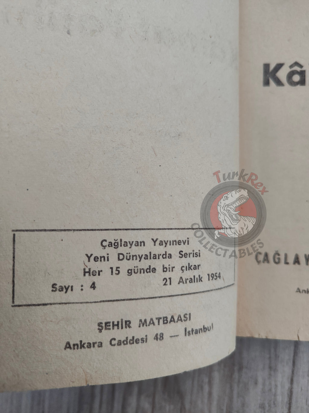 Isaac Asimov - Empire: The Currents of Space 1954 Turkish Book 1st Edition Turkey