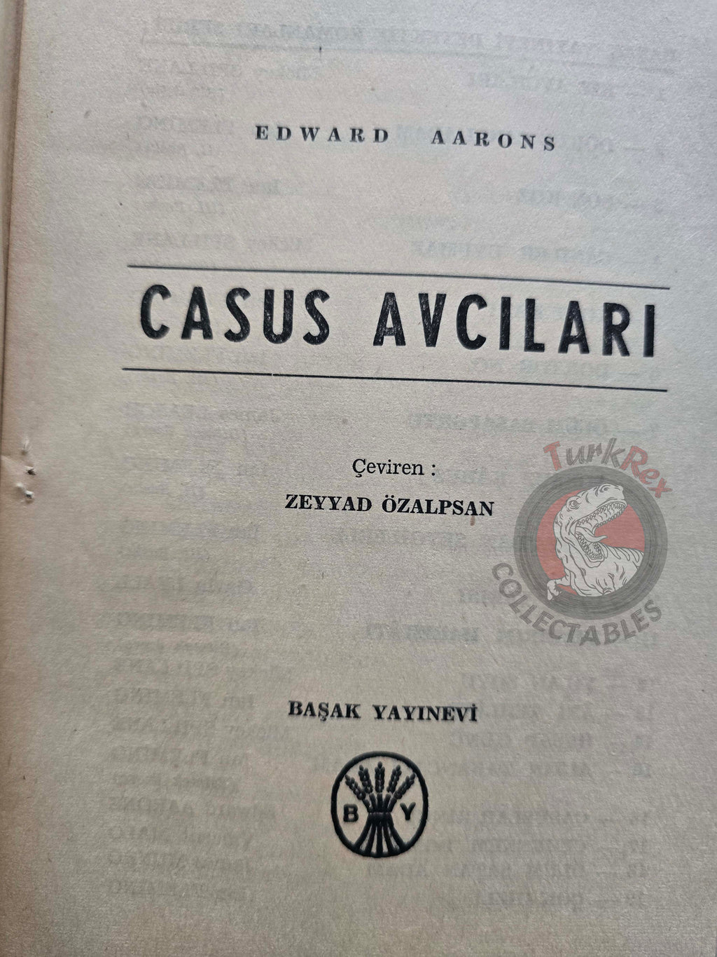 Edward Aarons – Sam Durell Assignment Black Viking 1967 1st Turkish Book Turkey
