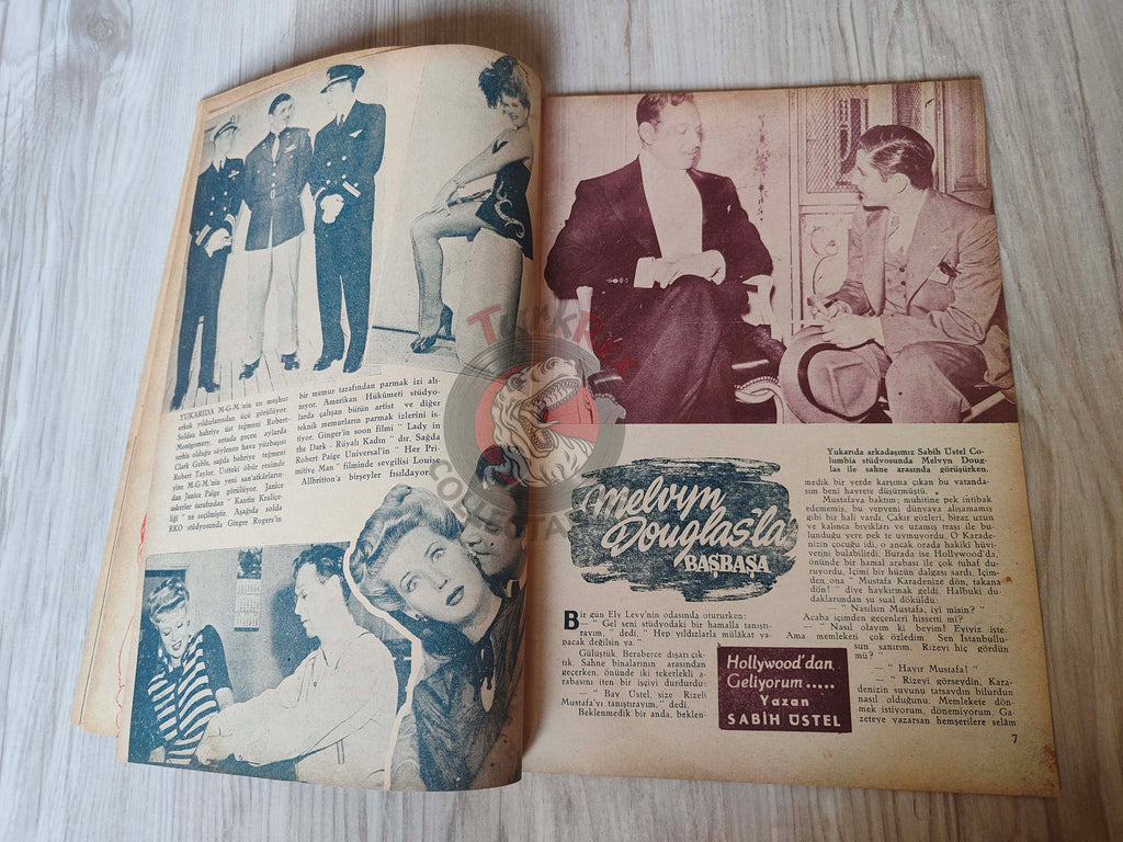 Yıldız 1944 Maria Montez Turkish Mag Turkey Hollywood Melvyn Douglas Deanna Durbin Ann Sheridan