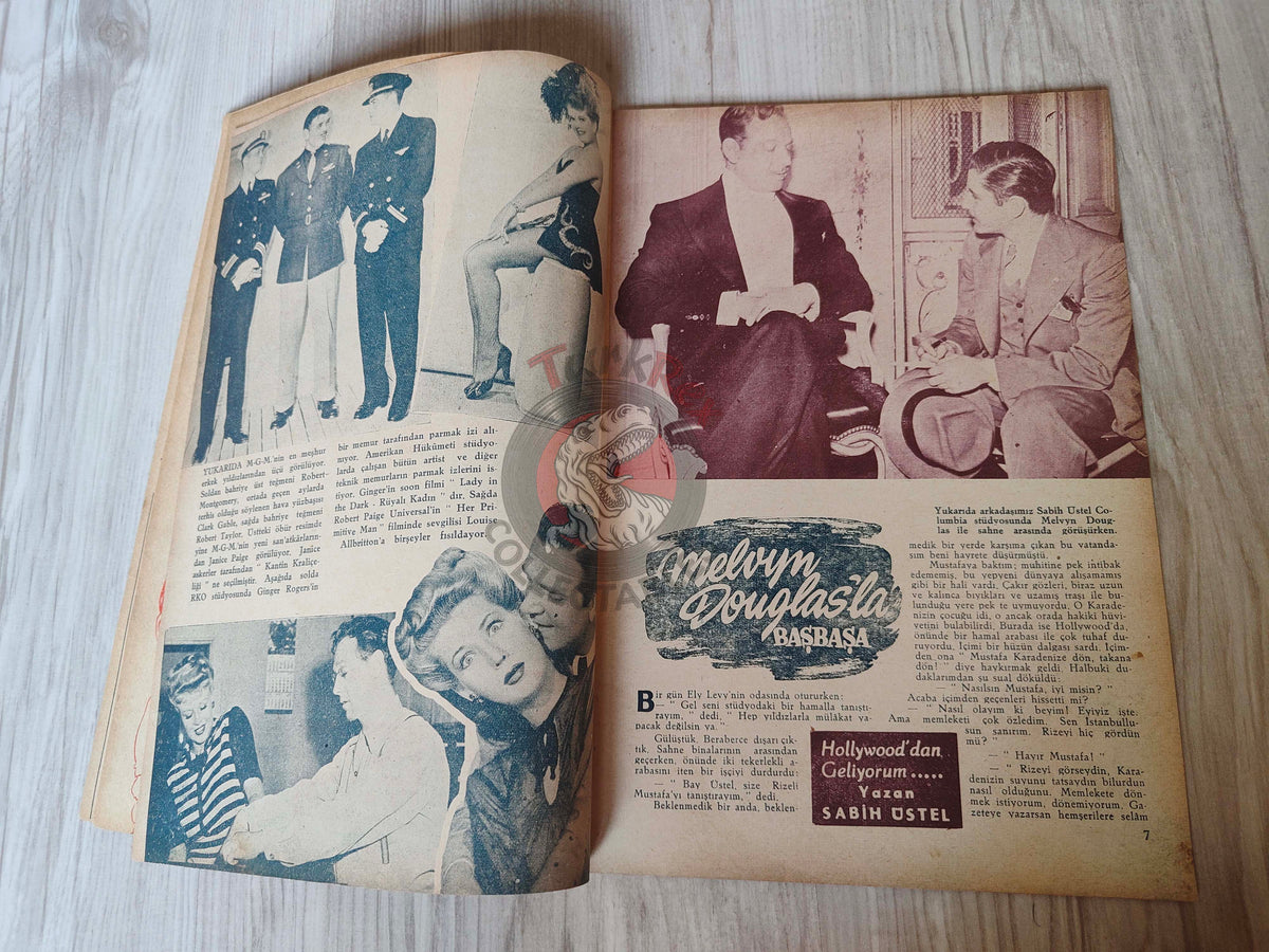 Yıldız 1944 Maria Montez Turkish Mag Turkey Hollywood Melvyn Douglas Deanna Durbin Ann Sheridan