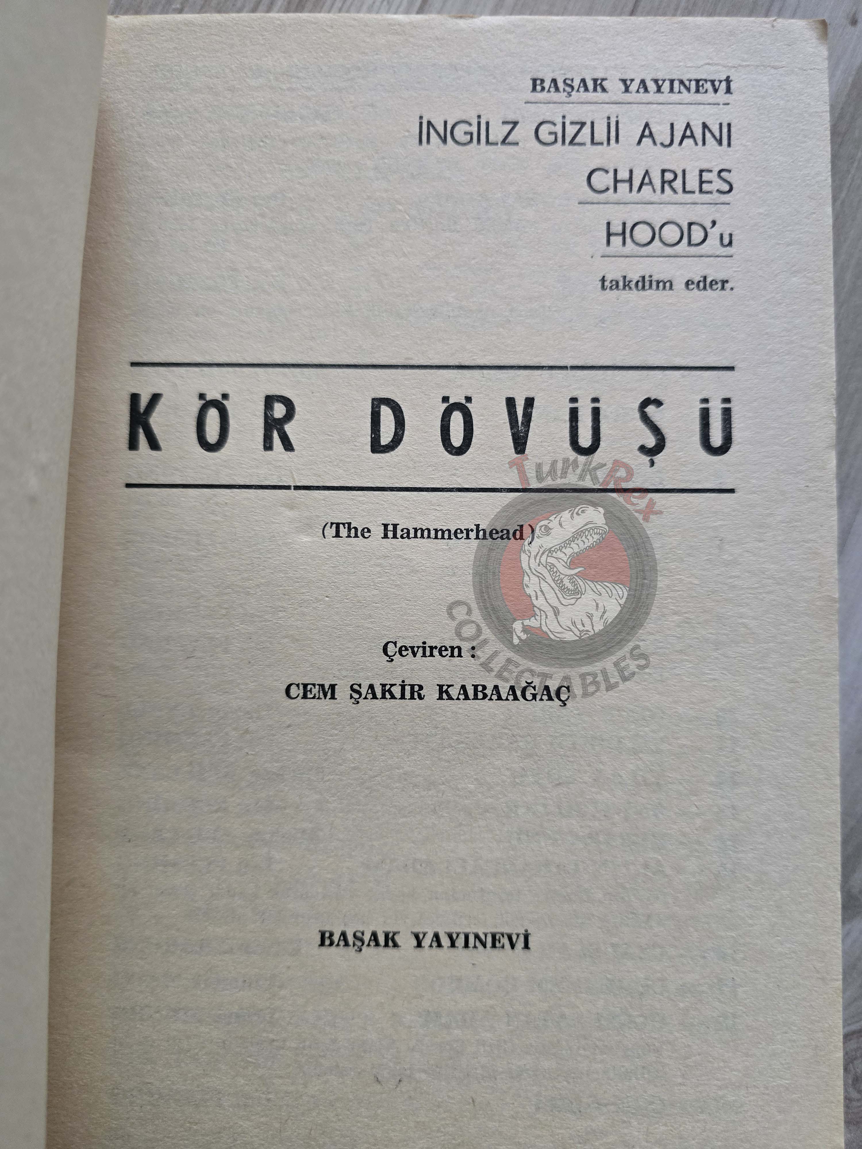 James Mayo – The Hammerhead 1967 1st Turkish Book Turkey Charles Hood
