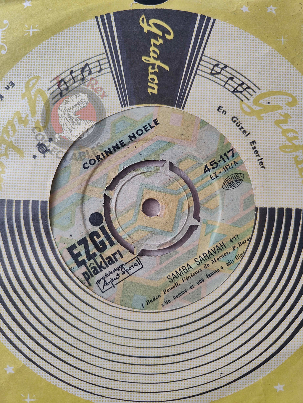 Corinne Noelle -  Samba Saravah 7" Turkish Pressing Vinyl Turkey Edition