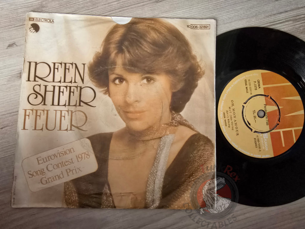 Ireen Sheer – Feuer 7" Turkish Pressing Vinyl Turkey Edition Eurovision 1978