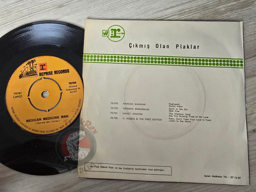 Trini Lopez – Su - Kal - De - Don 7" Turkish Pressing Vinyl Turkey Edition 1