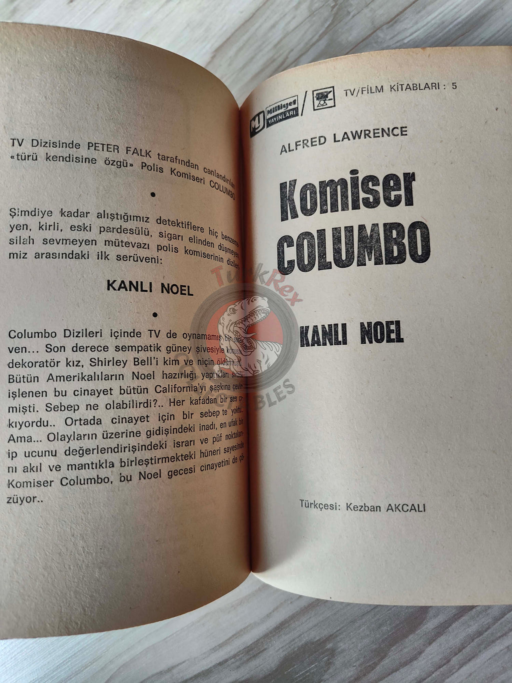 Alfred Lawrence – Columbo 1: A Christmas Killing 1976 1st Turkish Book Turkey